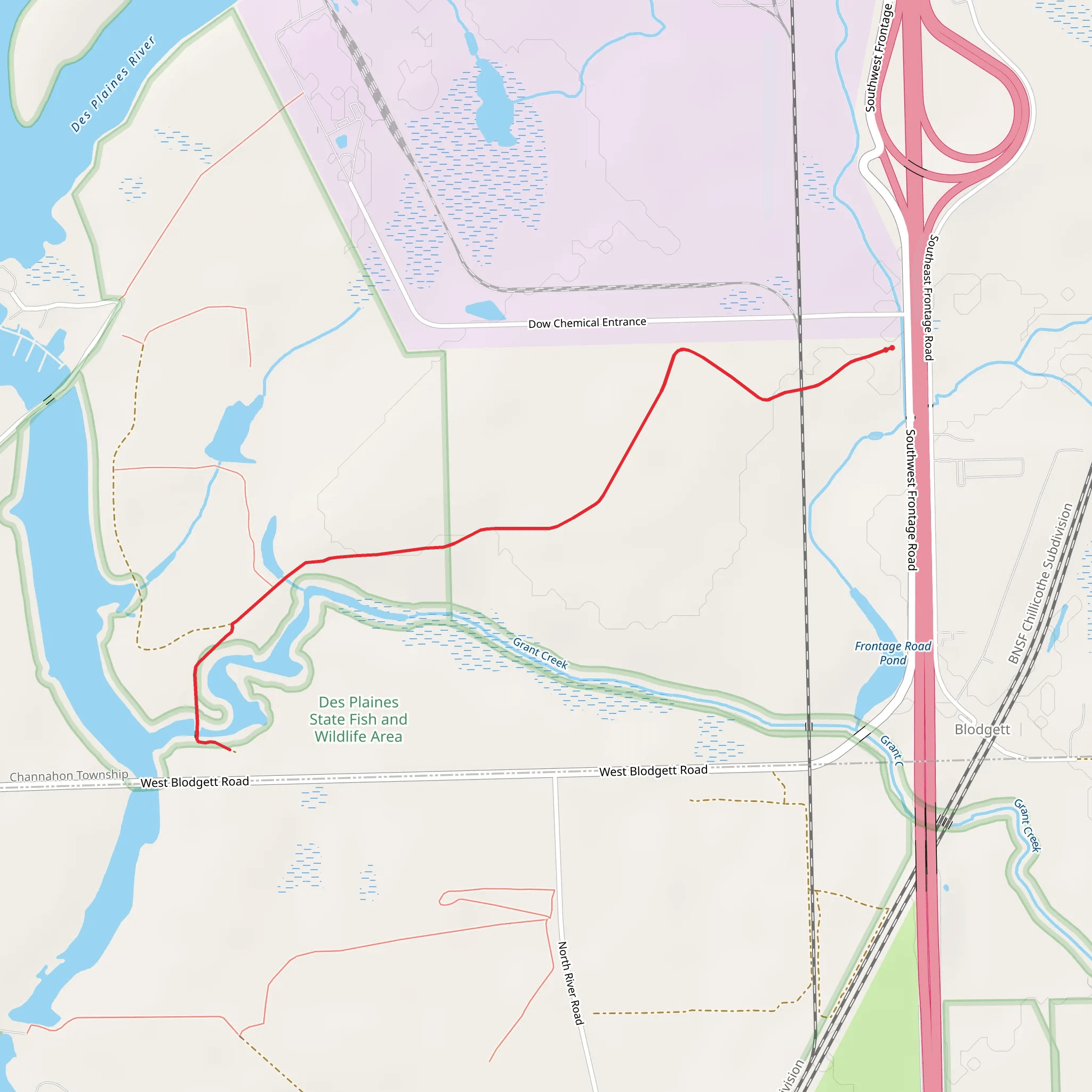 Grant Creek Walk mobile static map