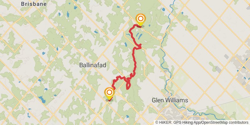 The Bruce Trail stage 13 Map
