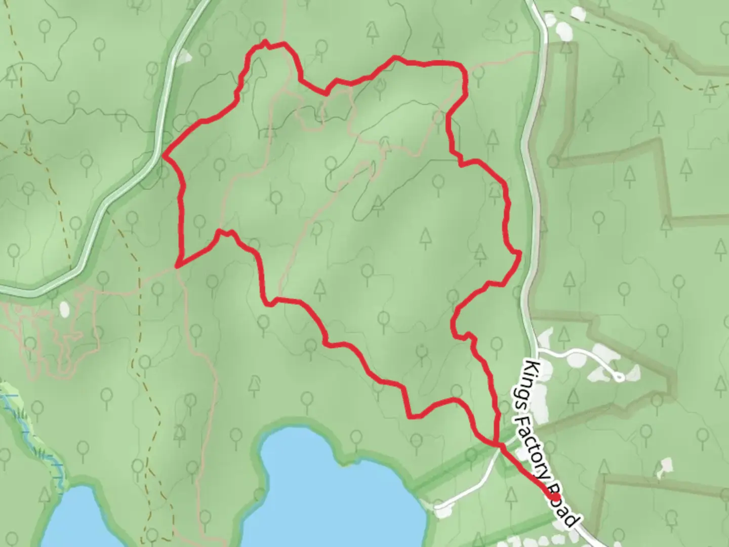 An image depicting the trail Sammy C and Vin Gormley Loop Trail and its surrounding area.