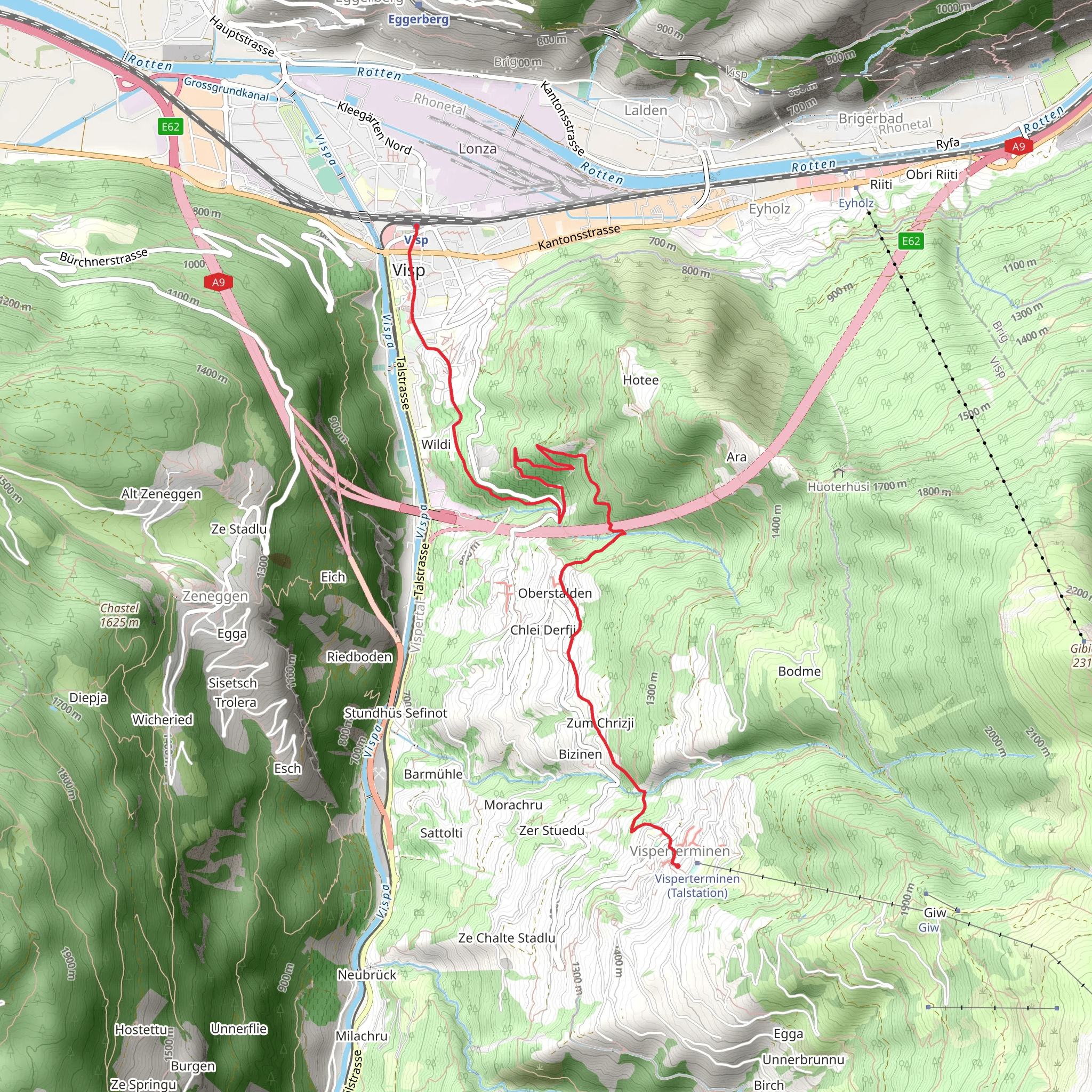 Viticultural Trail mobile static map