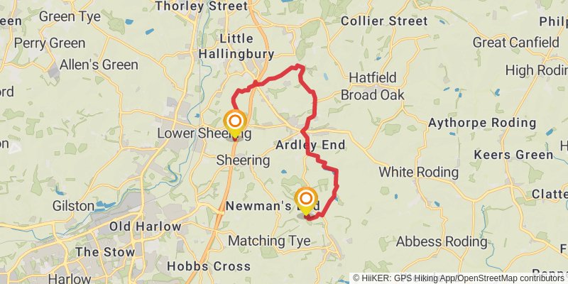 Stort Valley Way alt 1 Map