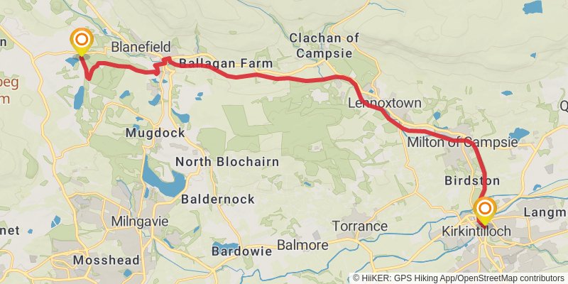 John Muir Way stage 3 Map