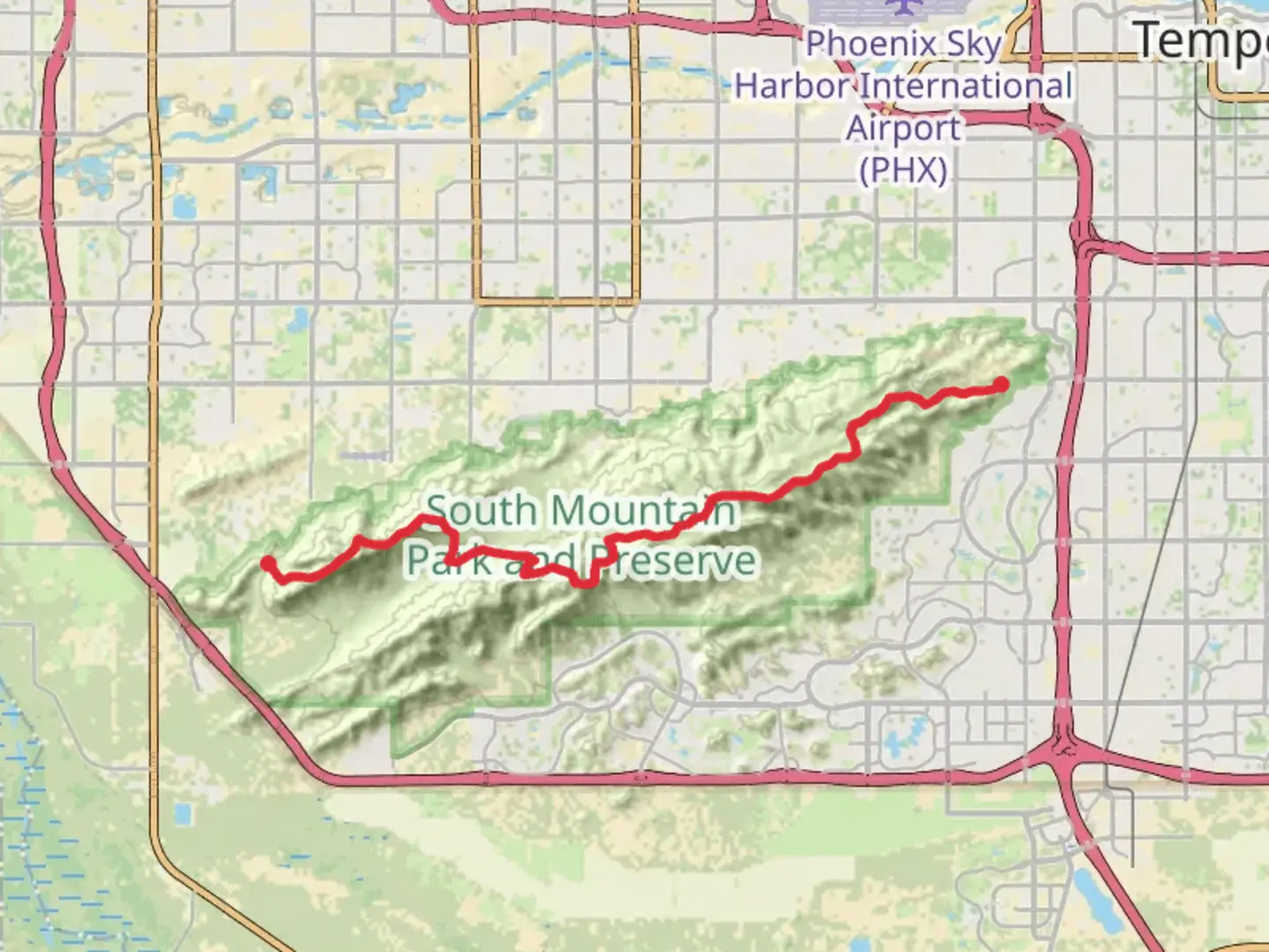 An image depicting the trail Alta Trail to National Trail and its surrounding area.