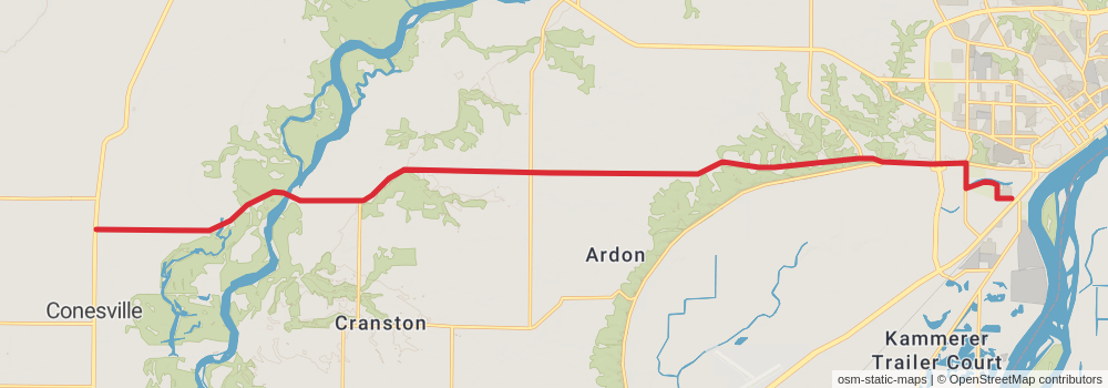 American Discovery Trail - Iowa stage 4 Map