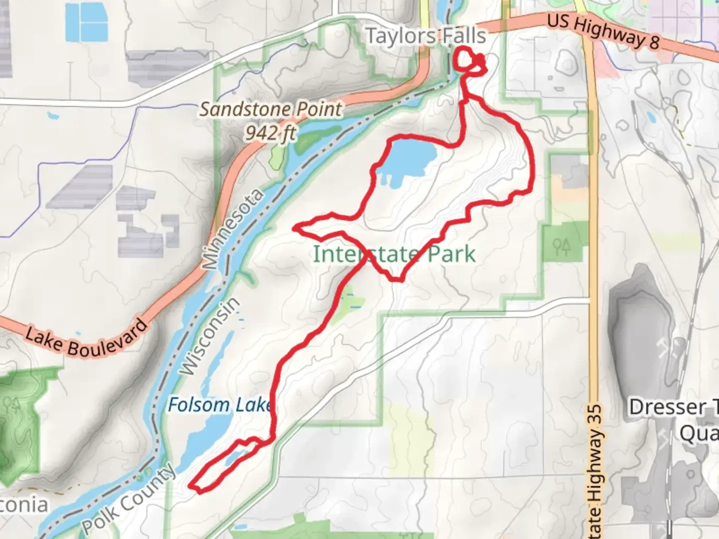 An image depicting the trail Pathole Trail and Horizone Rock, Silverbrook Trail and its surrounding area.
