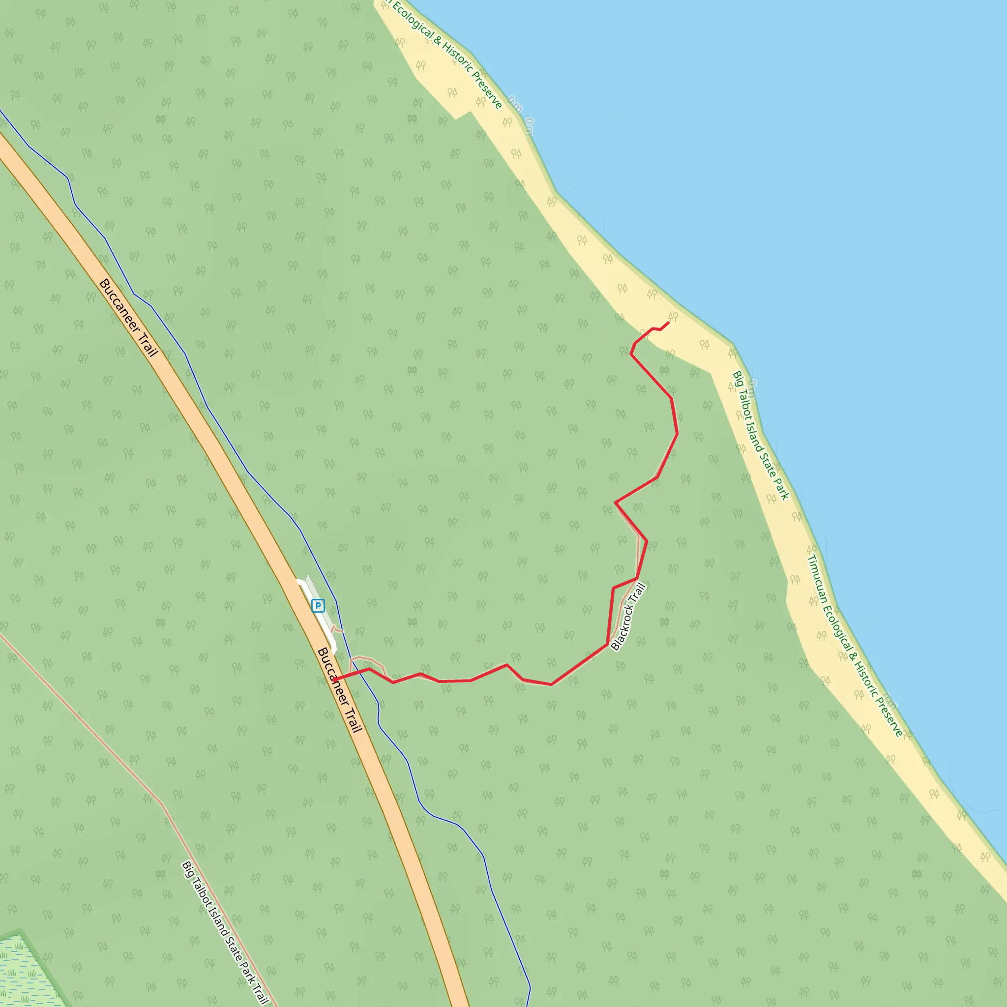 Blackrock Trail mobile static map