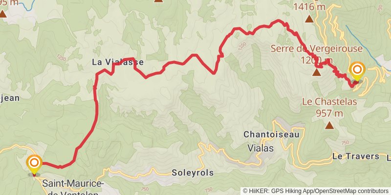 GR 68 stage 2 Map
