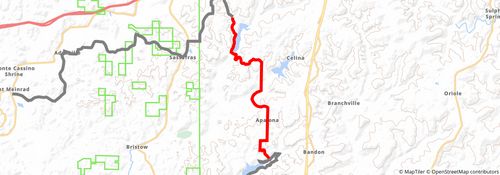 American Discovery Trail South Route stage 108 Map