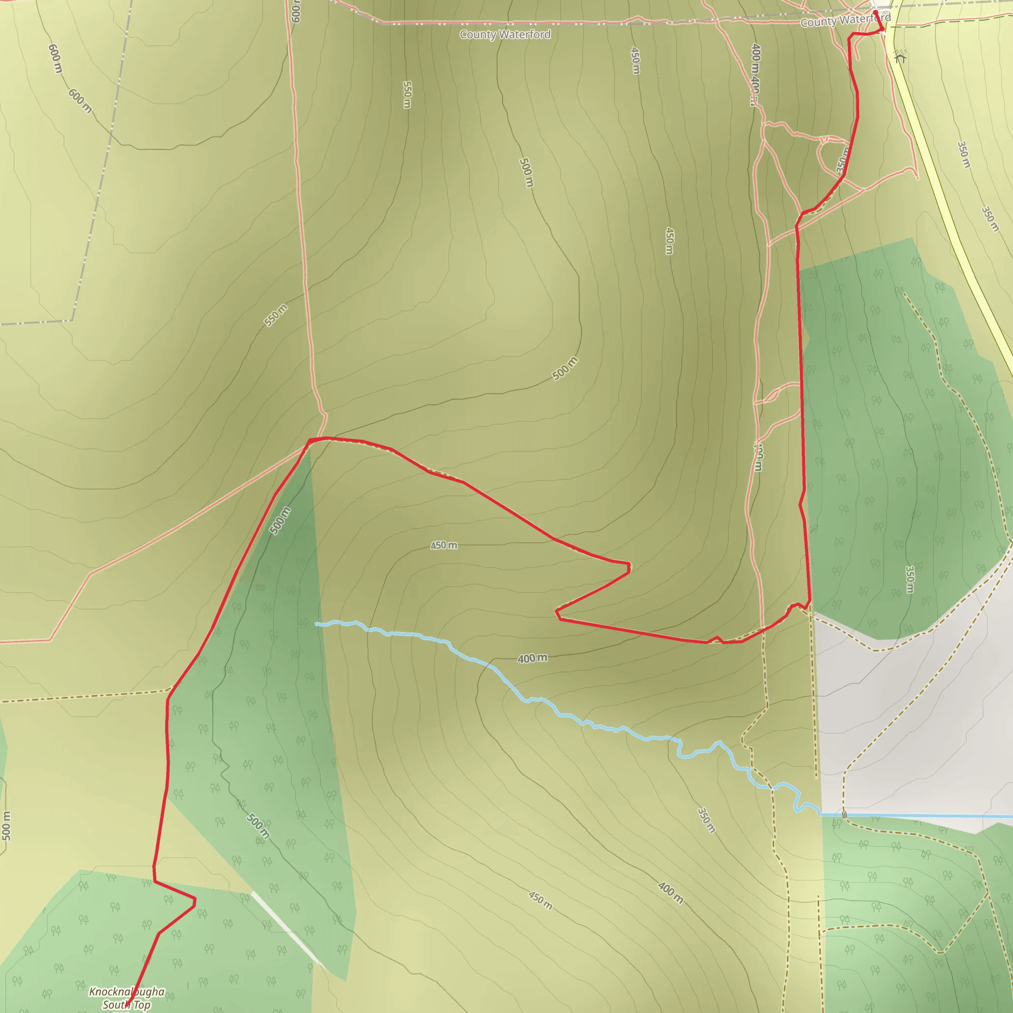 Knocknalougha South Top mobile static map