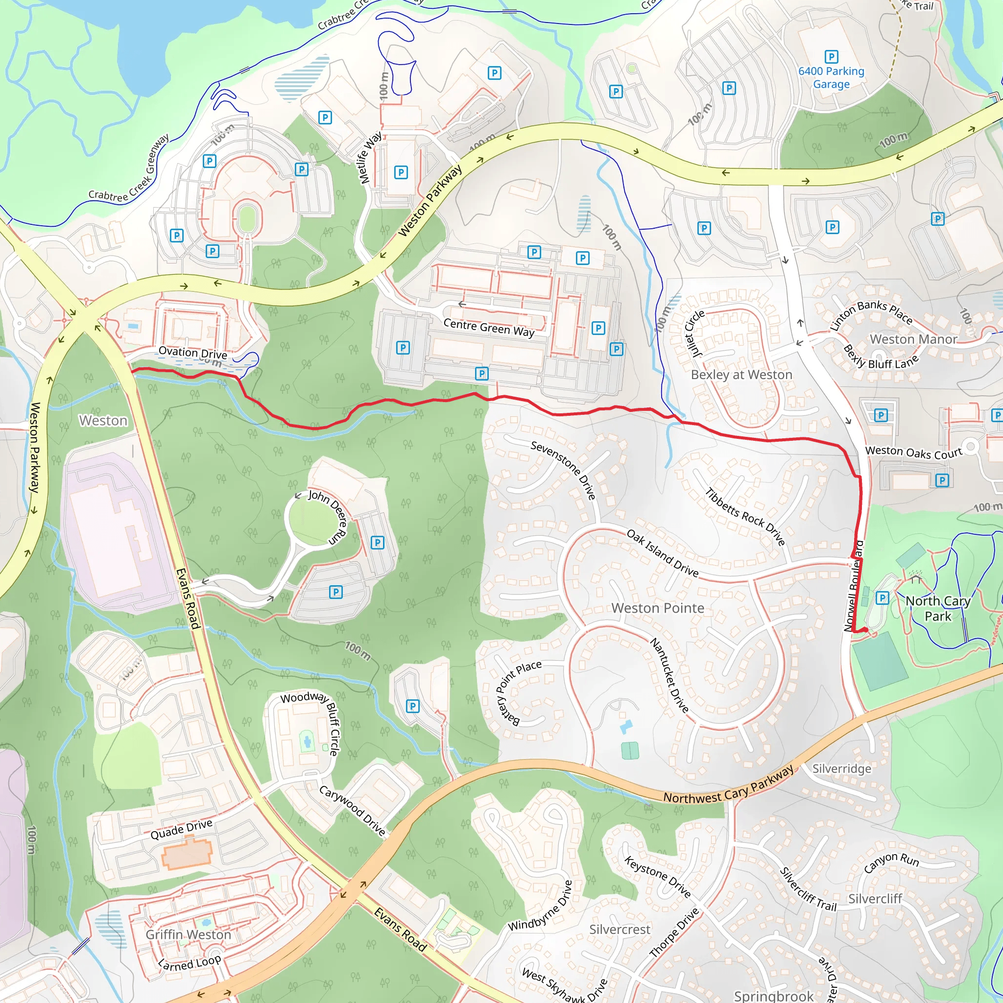 Weston Pud Trail mobile static map