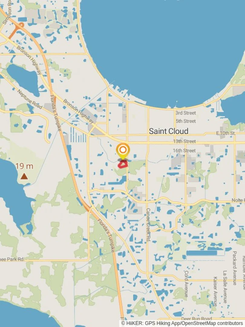 An image depicting the trail Peghorn Community Garden Loop and its surrounding area.
