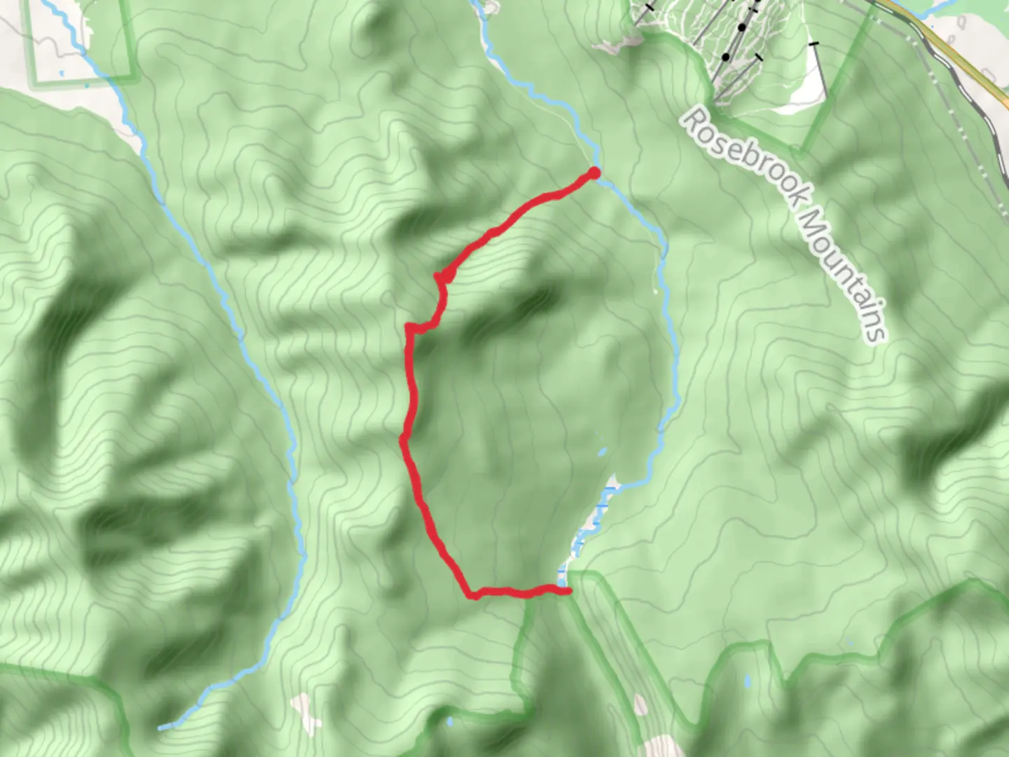 An image depicting the trail Mount Hale and Zealand Pond and its surrounding area.