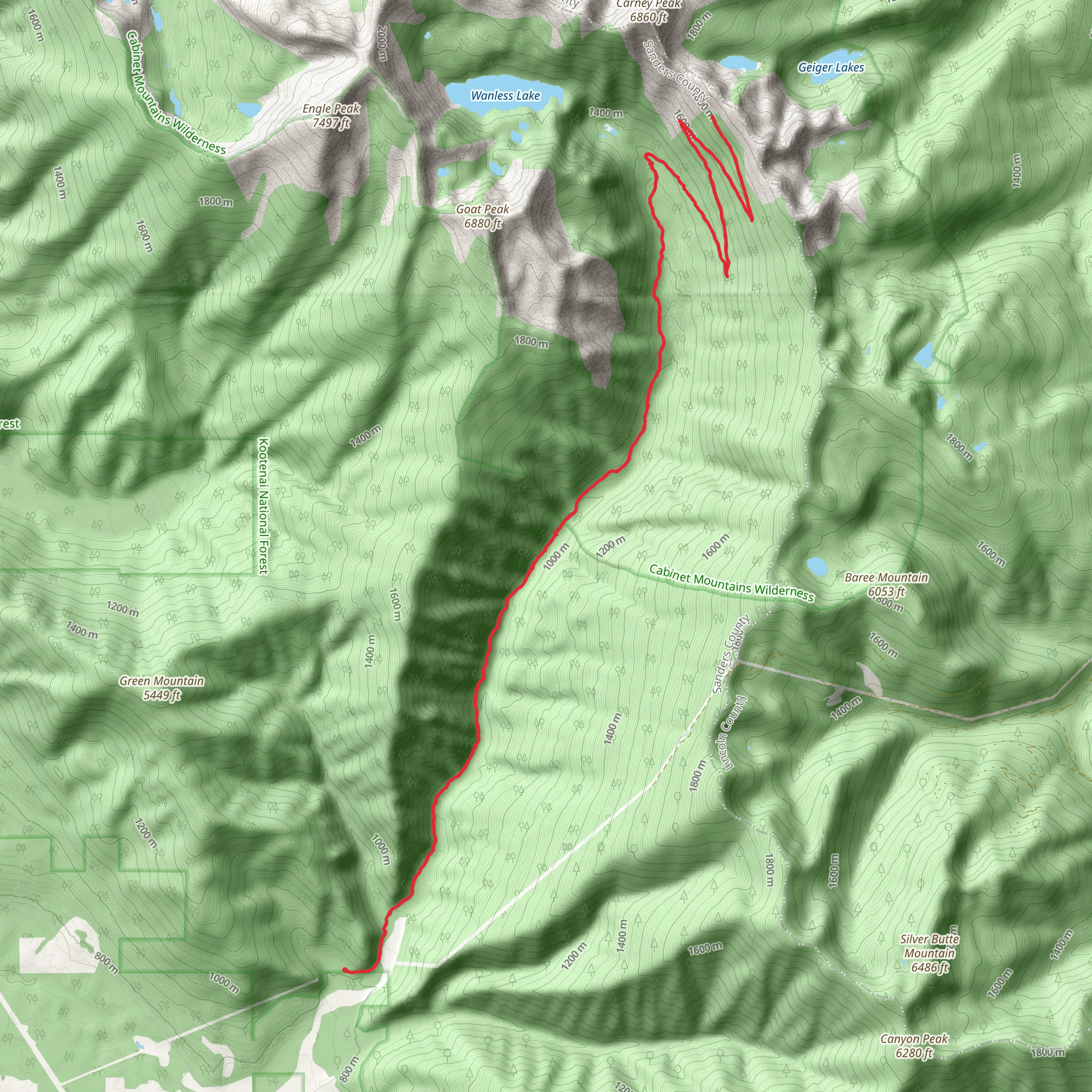 Swamp Creek Trail mobile static map