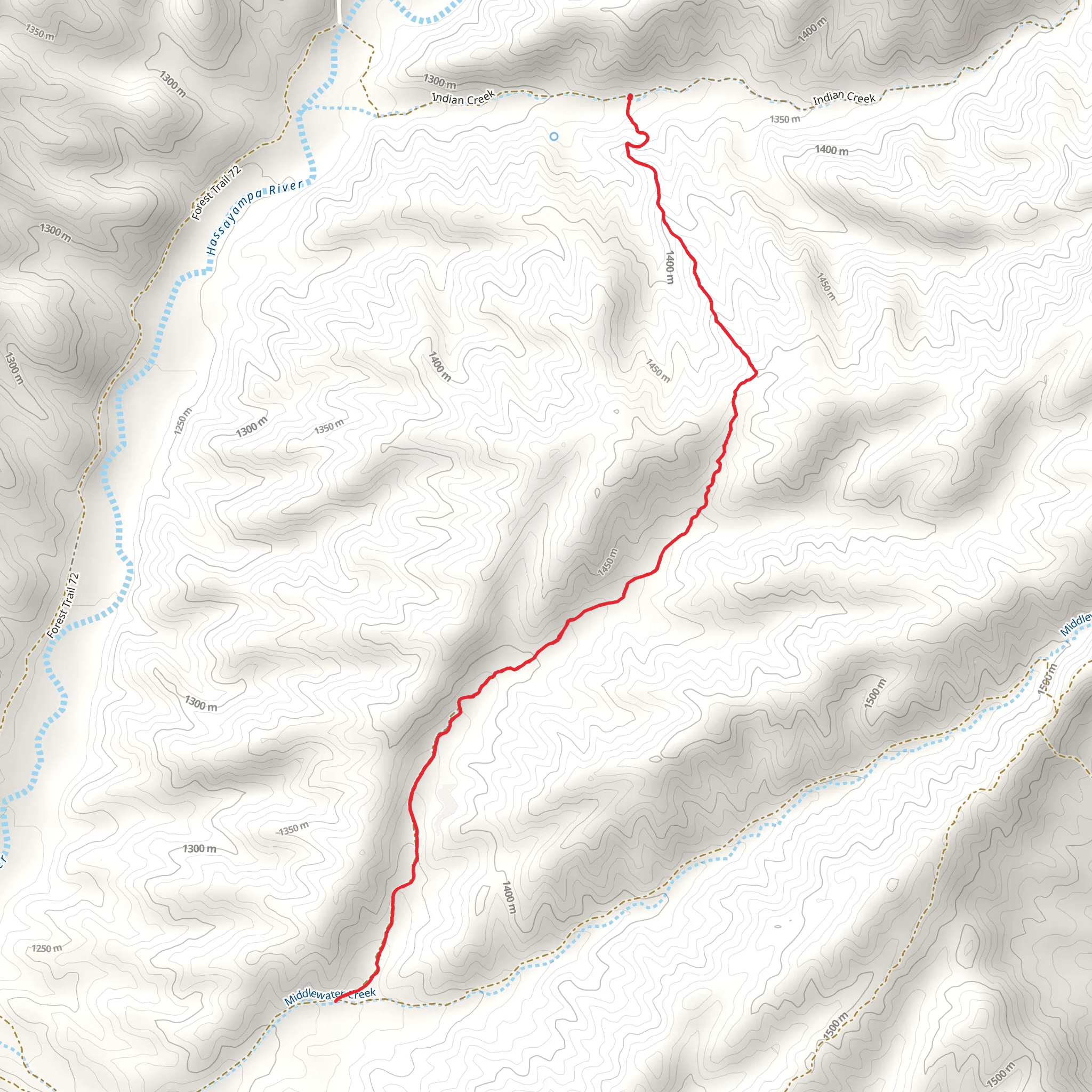 Buzzard Trail mobile static map