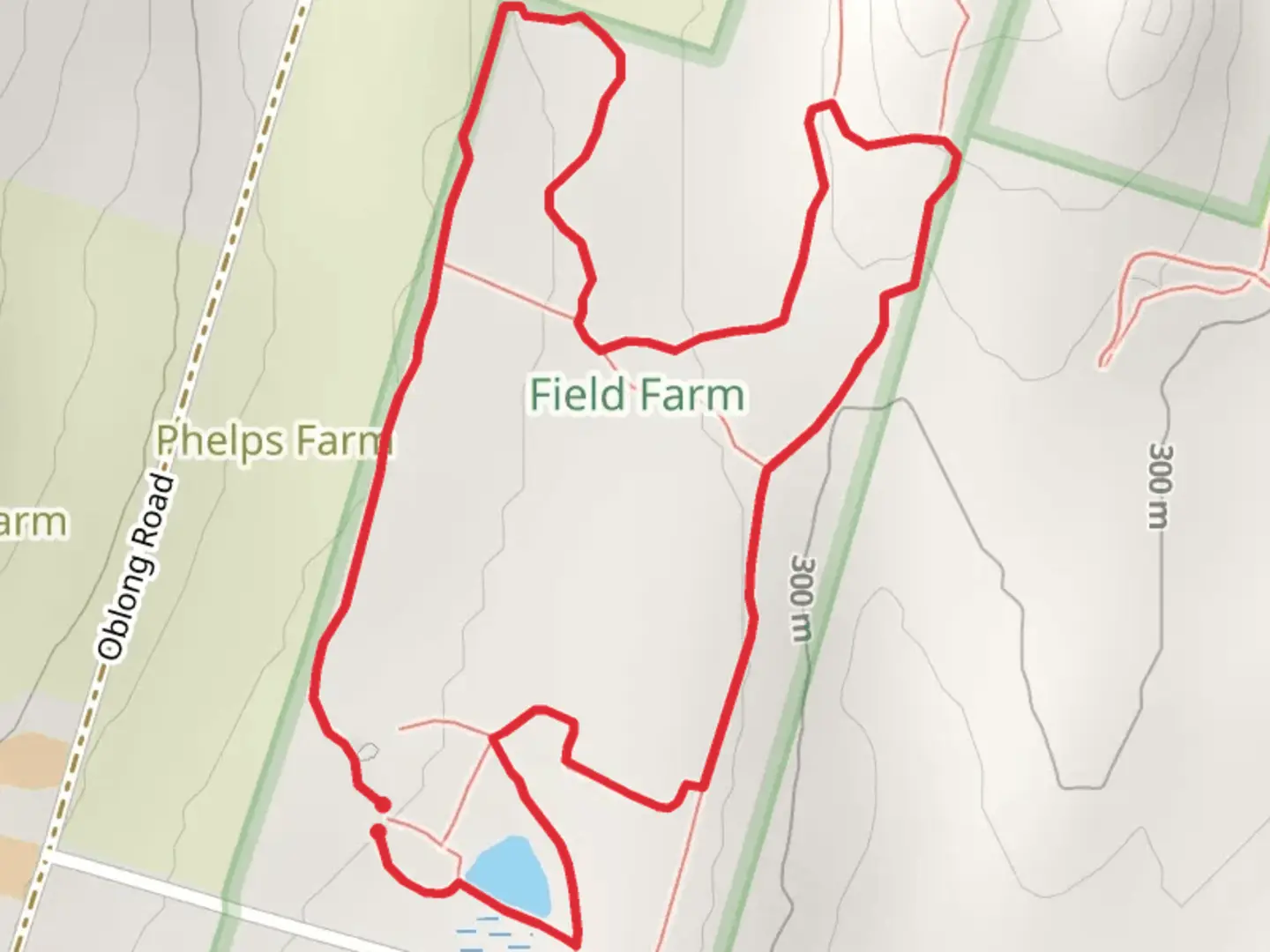 An image depicting the trail North Trail and Oak Loop and its surrounding area.