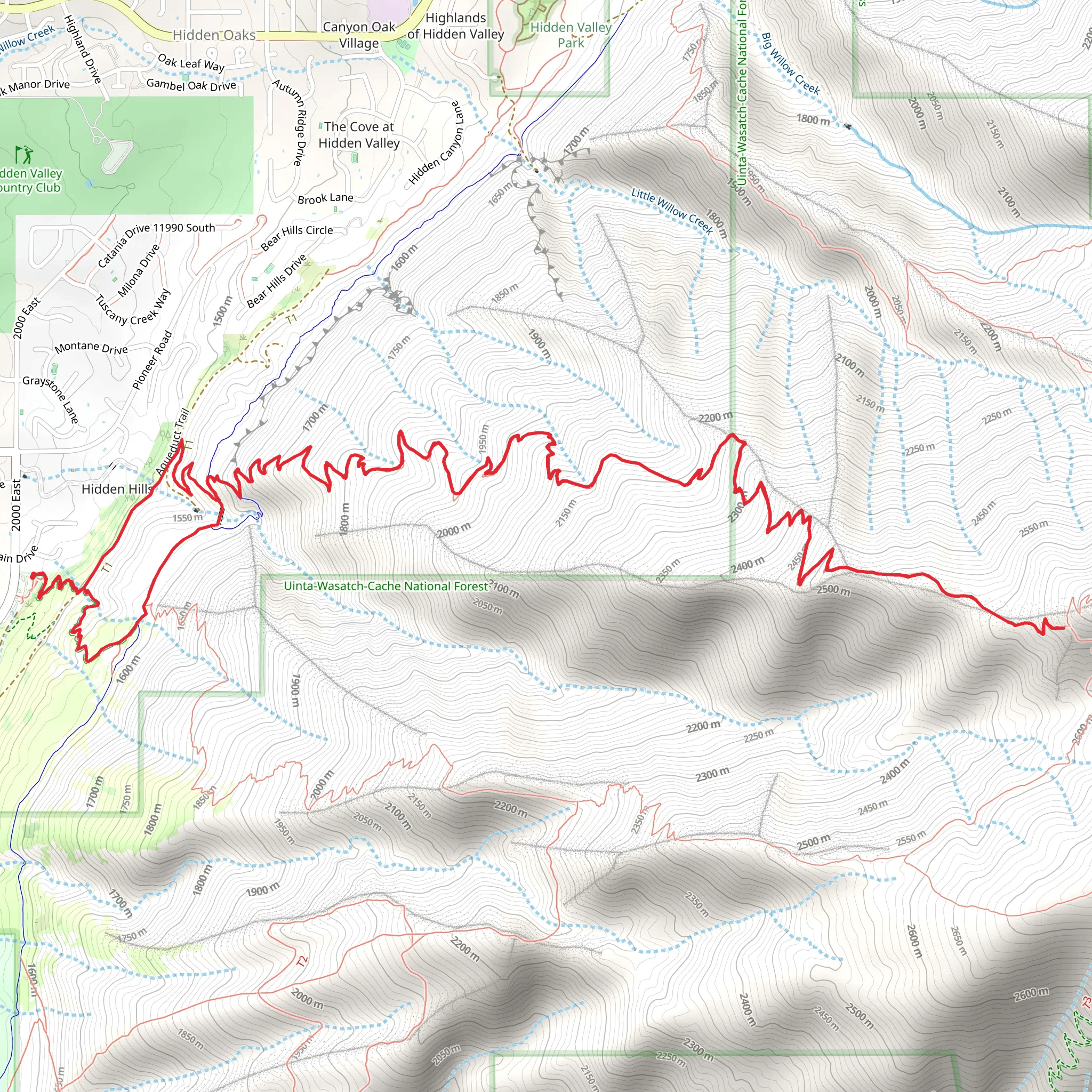 Ralph's Trail and Trail of the Eagle mobile static map