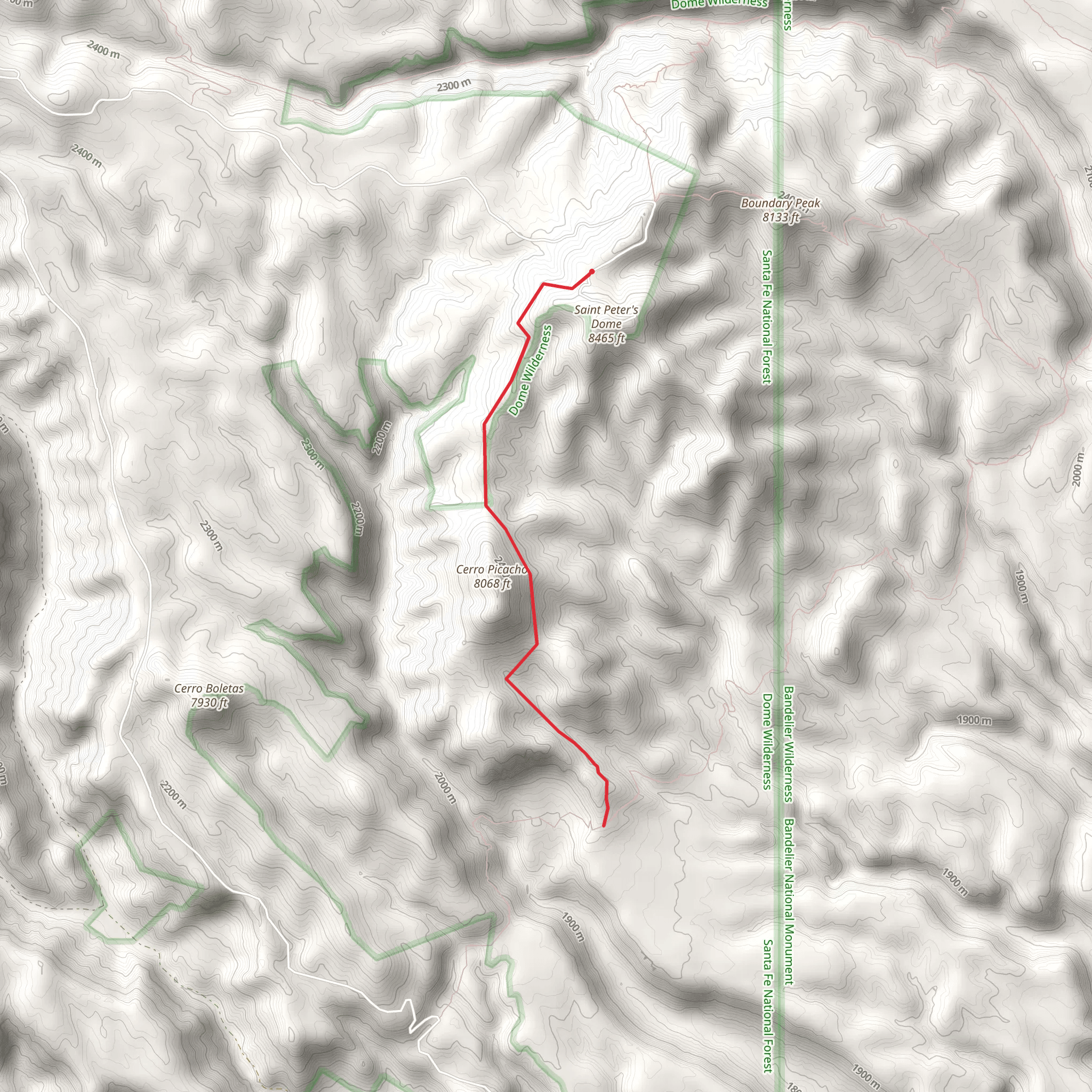 Saint Peter's Dome Trail mobile static map