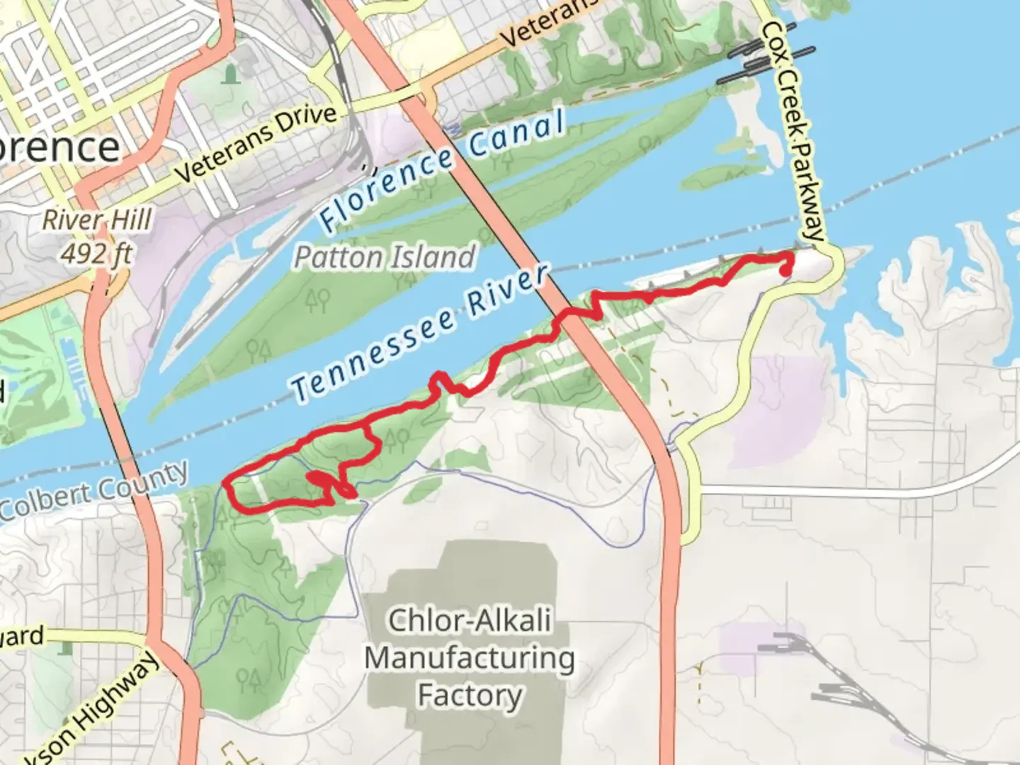 An image depicting the trail Rockpile and Southport Historical Trail and its surrounding area.