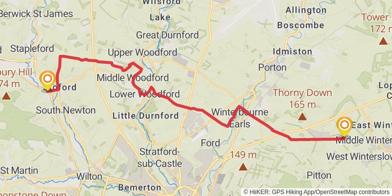Monarch's Way stage 38 Map