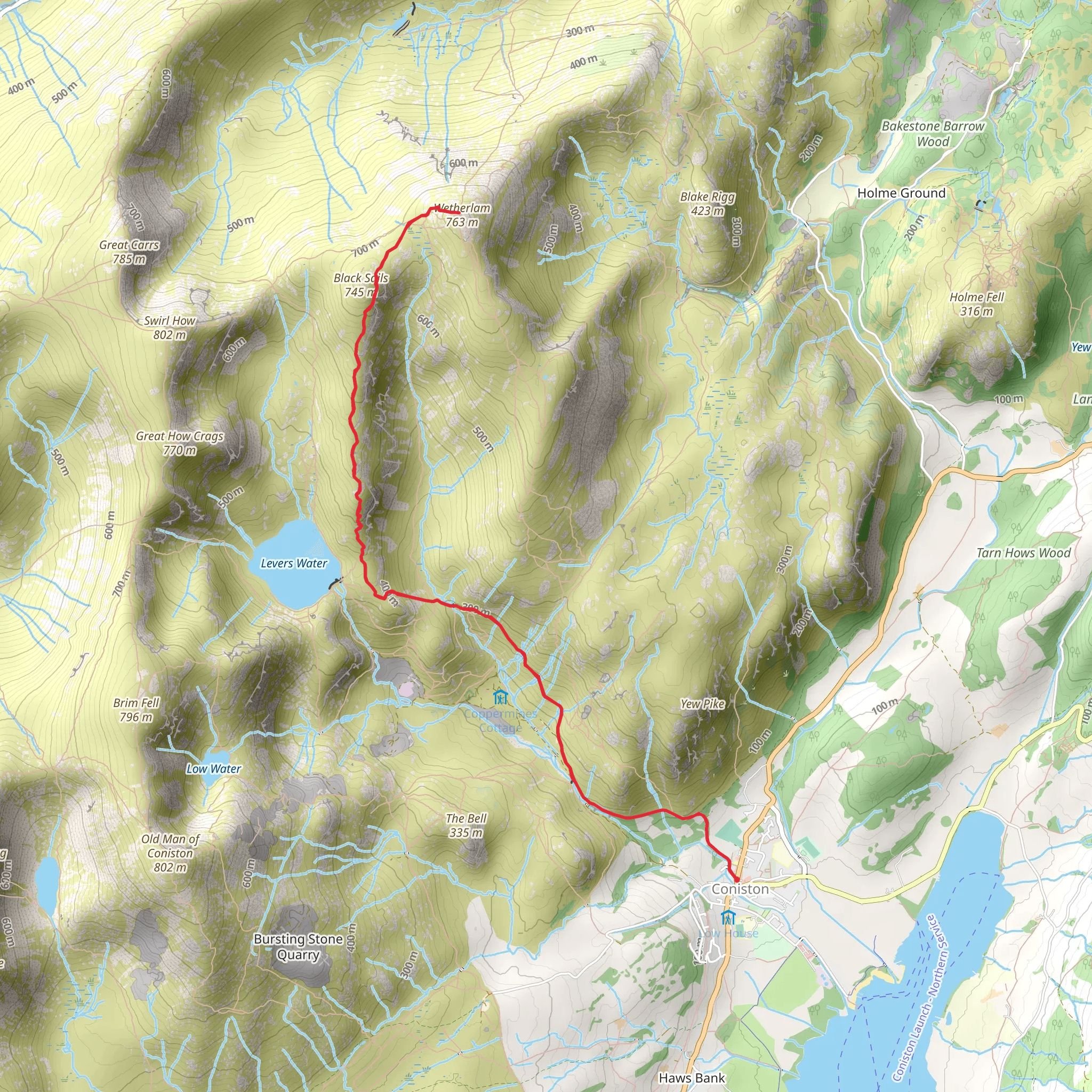 Wetherlam mobile static map