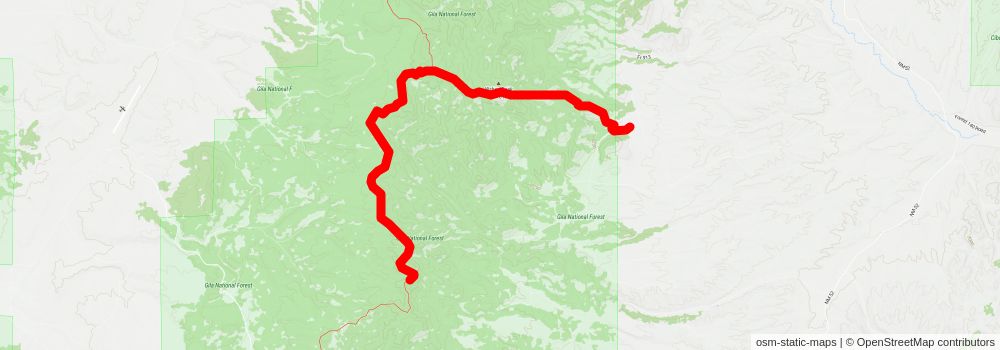 Southwestern Horseshoe Trail stage 134 Map