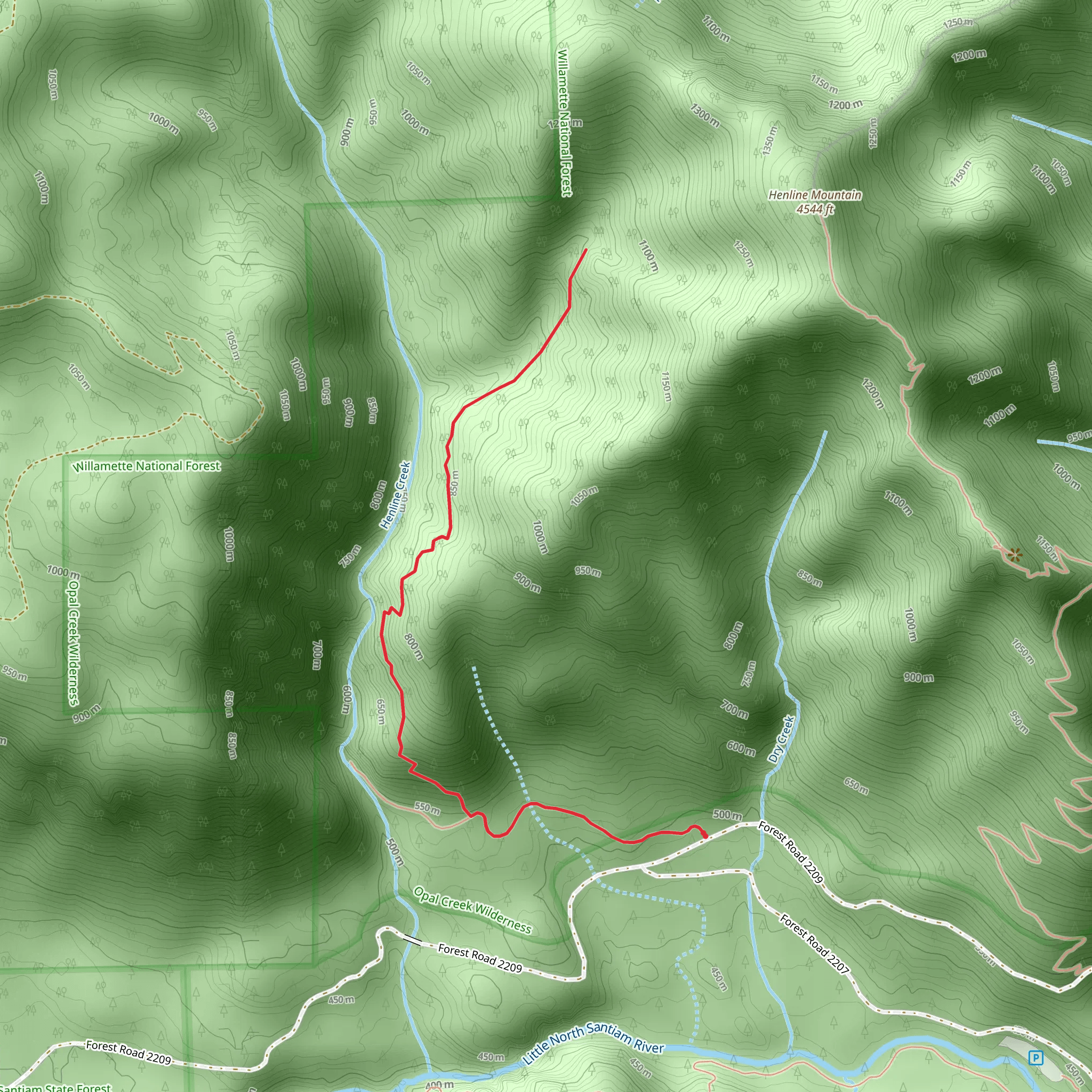 Ogle Mountain Trail mobile static map