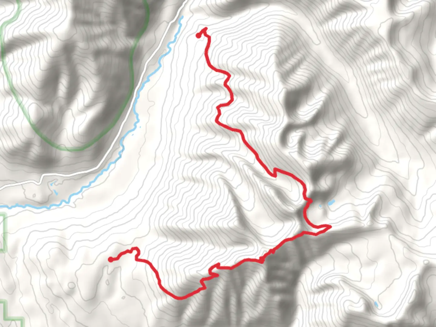 An image depicting the trail Krinklehorn Trail and its surrounding area.