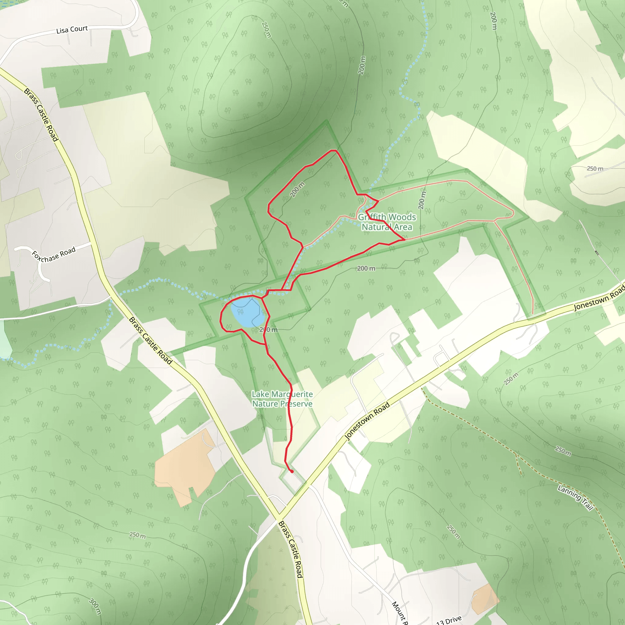 Jonestown Road North Loop mobile static map