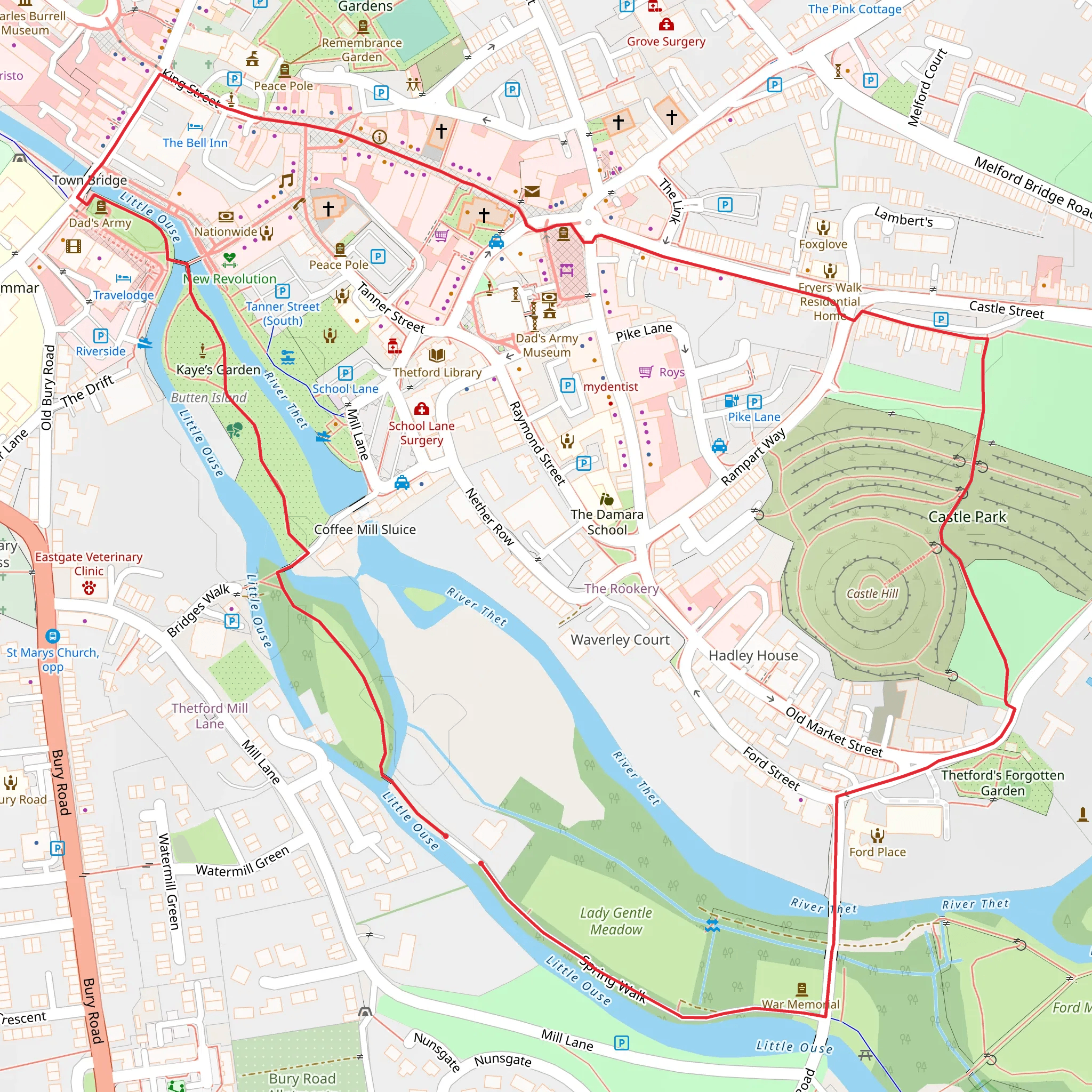 Butten Island Loop - Thetford mobile static map