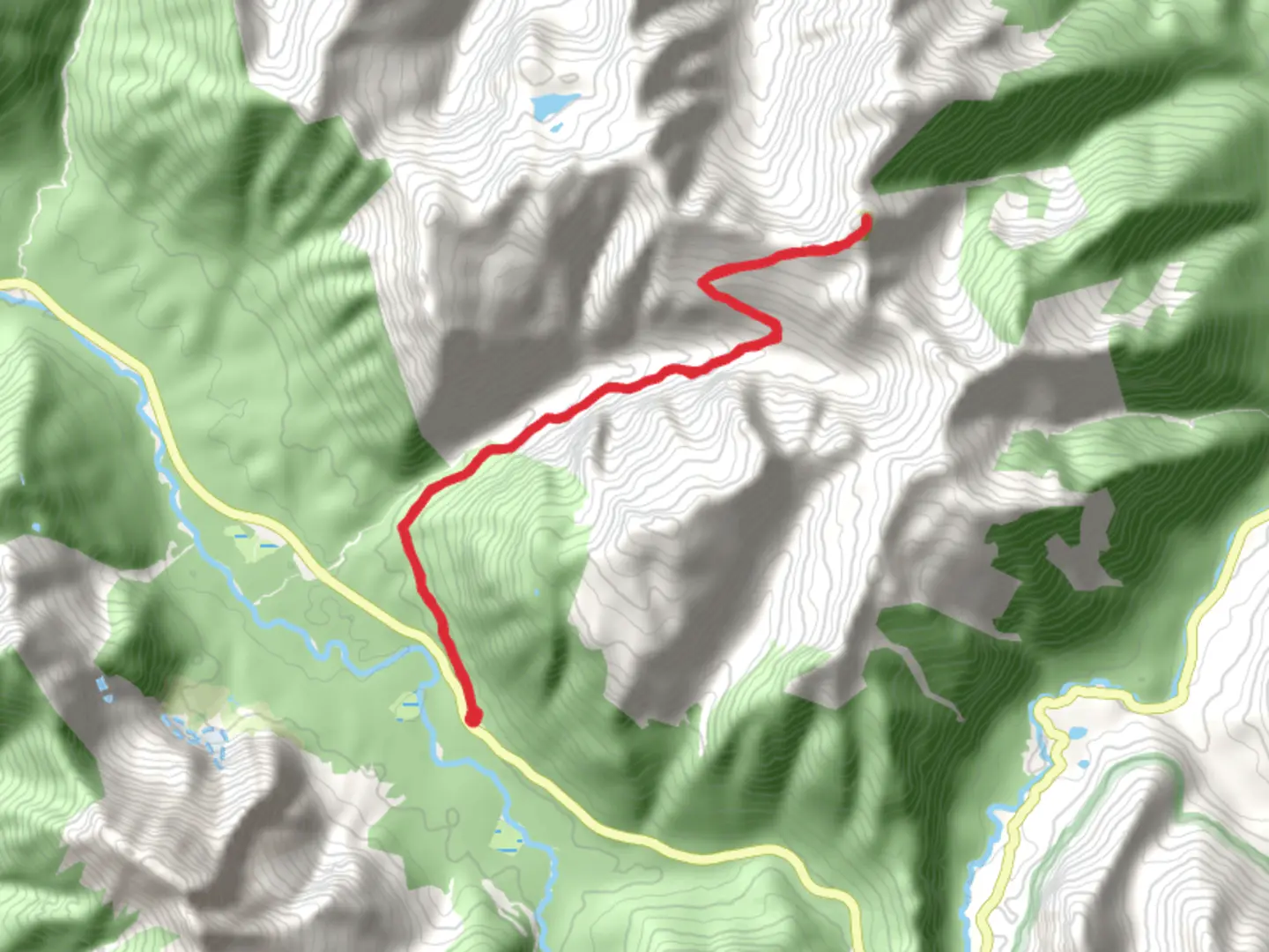 An image depicting the trail Perry Creek Trail and its surrounding area.
