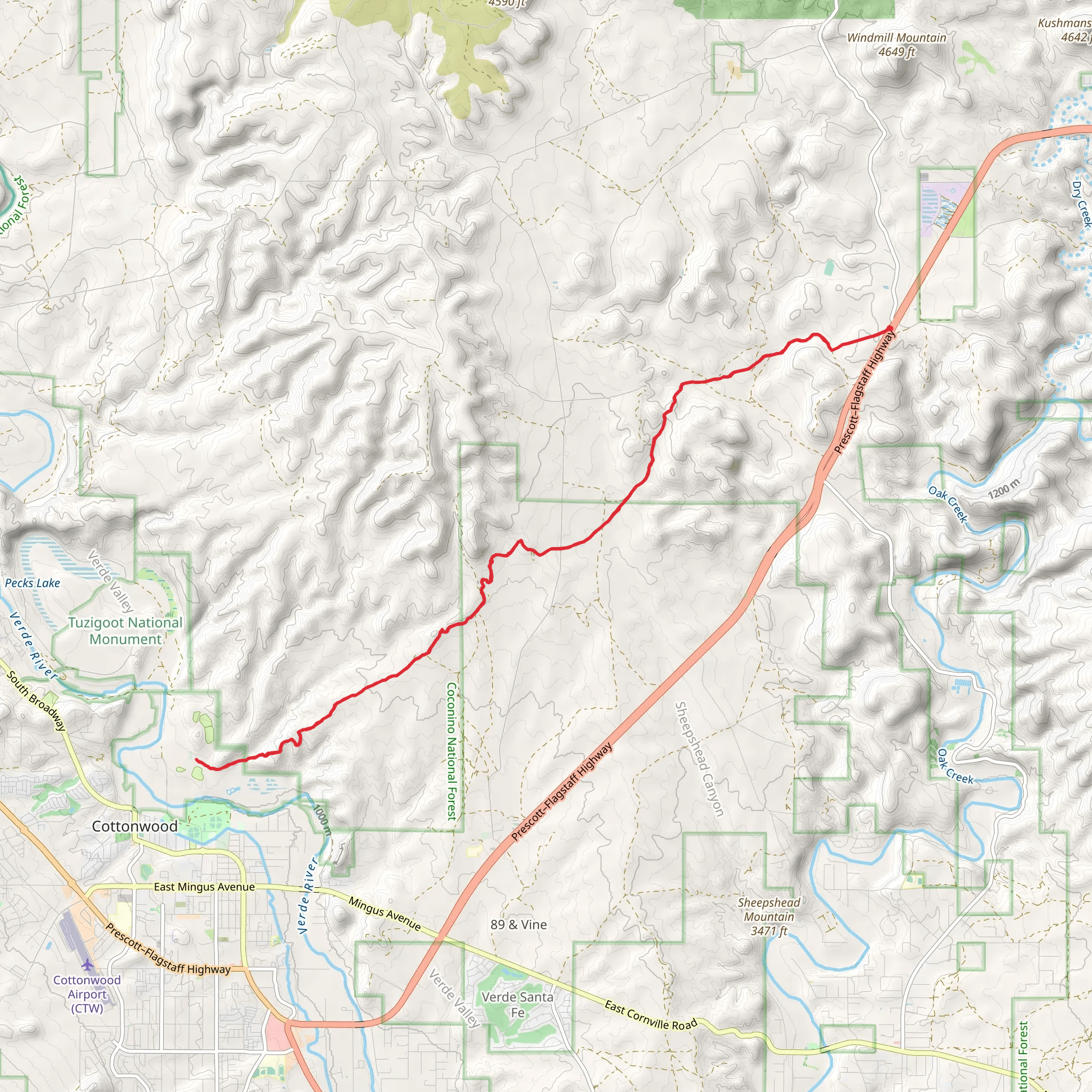 Lime Kiln Trail mobile static map