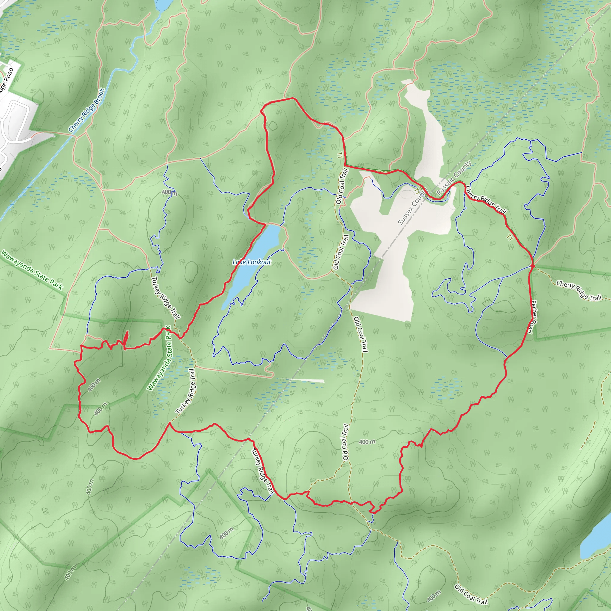 Split Rock and Rattlesnake Loop mobile static map