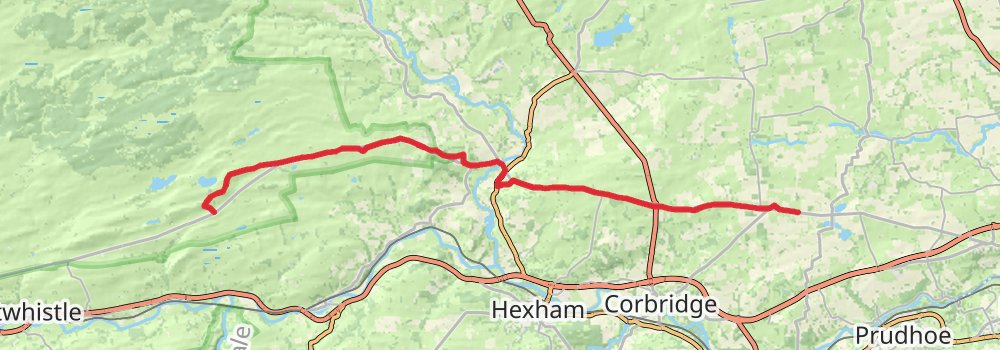 Hadrian’s Wall Path (West to East) 7-Day Challenging Tour (Hillwalk Tours) stage 4 Map