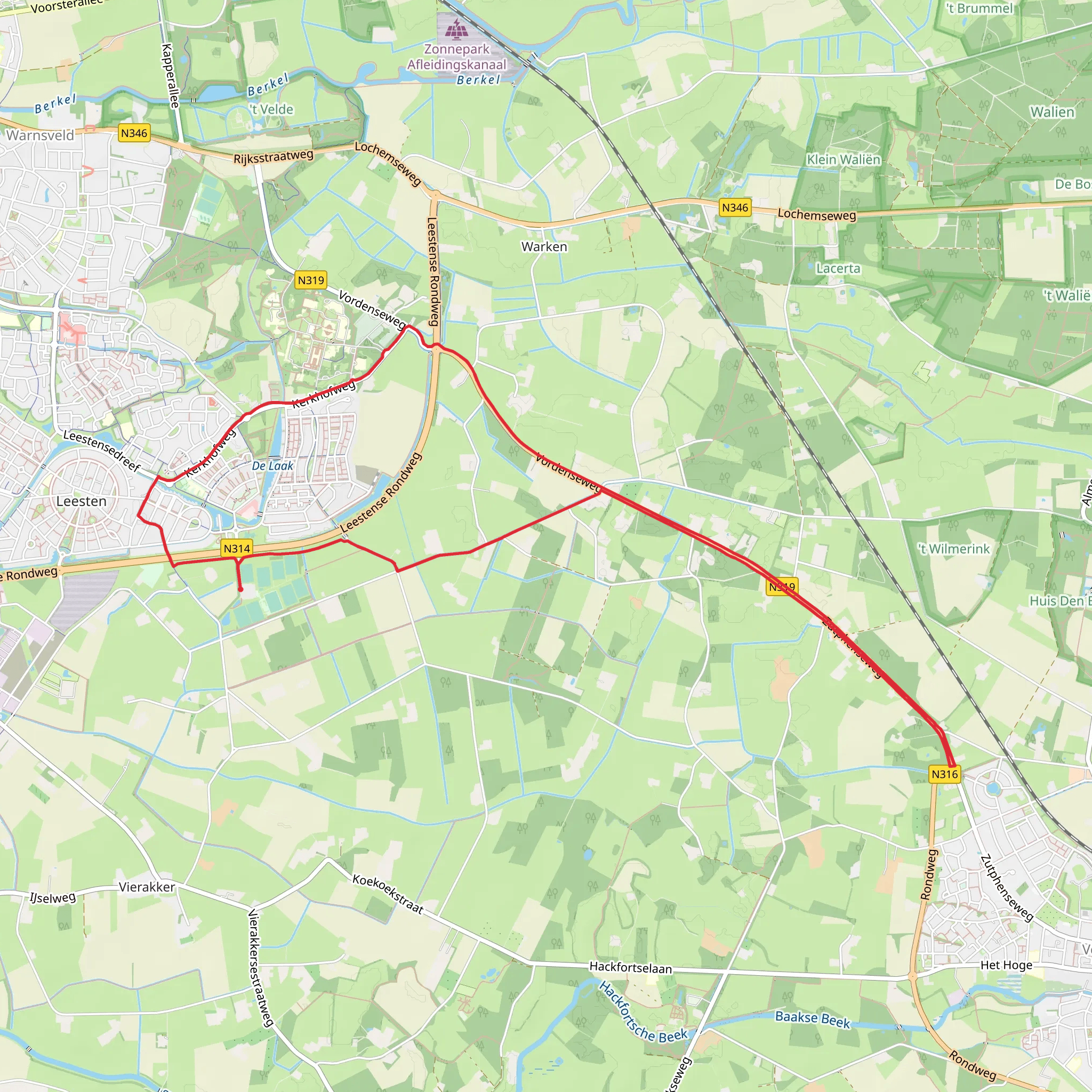 Kasteel Het Meyerink, T Selsham and Schouwbroeck Loop mobile static map