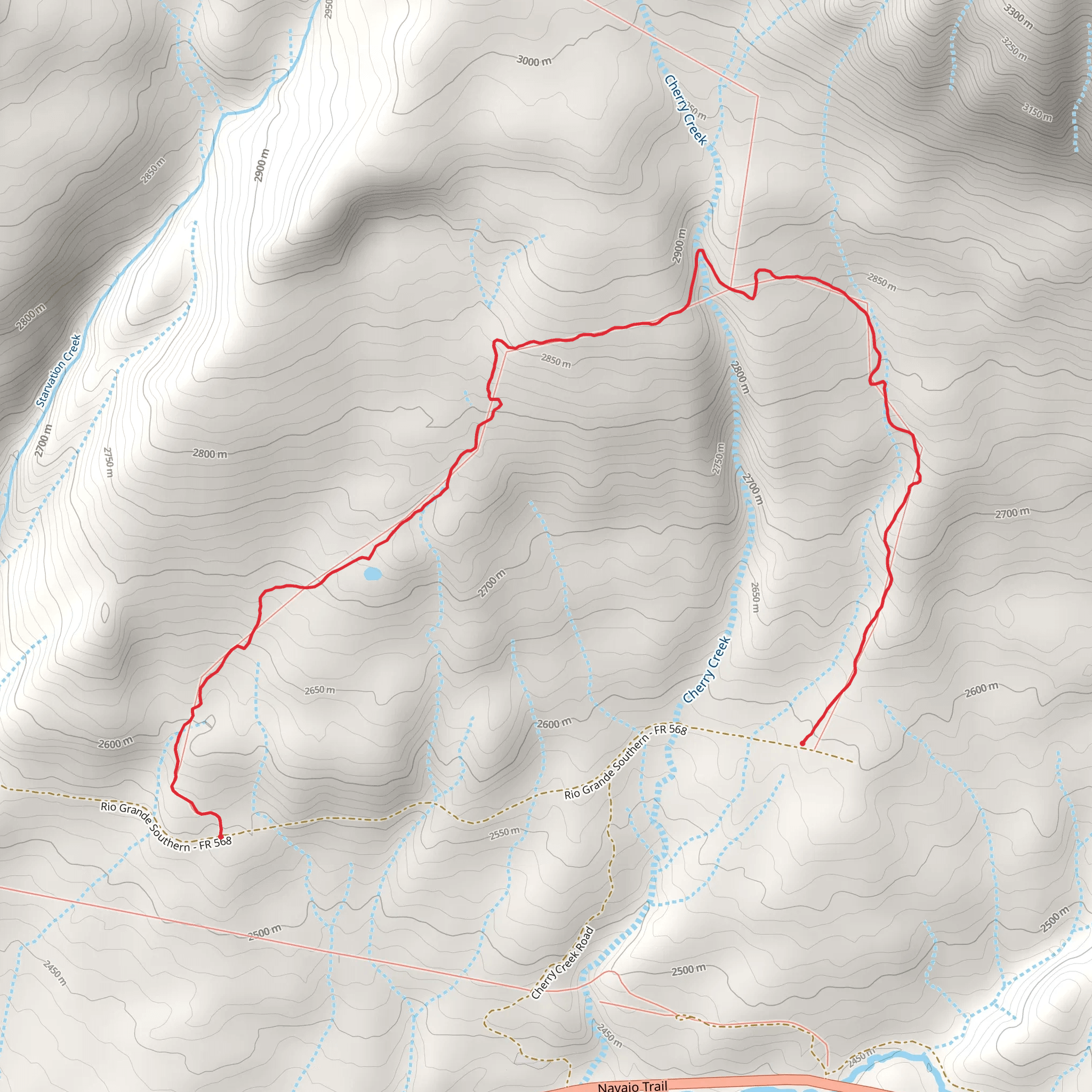 Starvation Creek Trail mobile static map