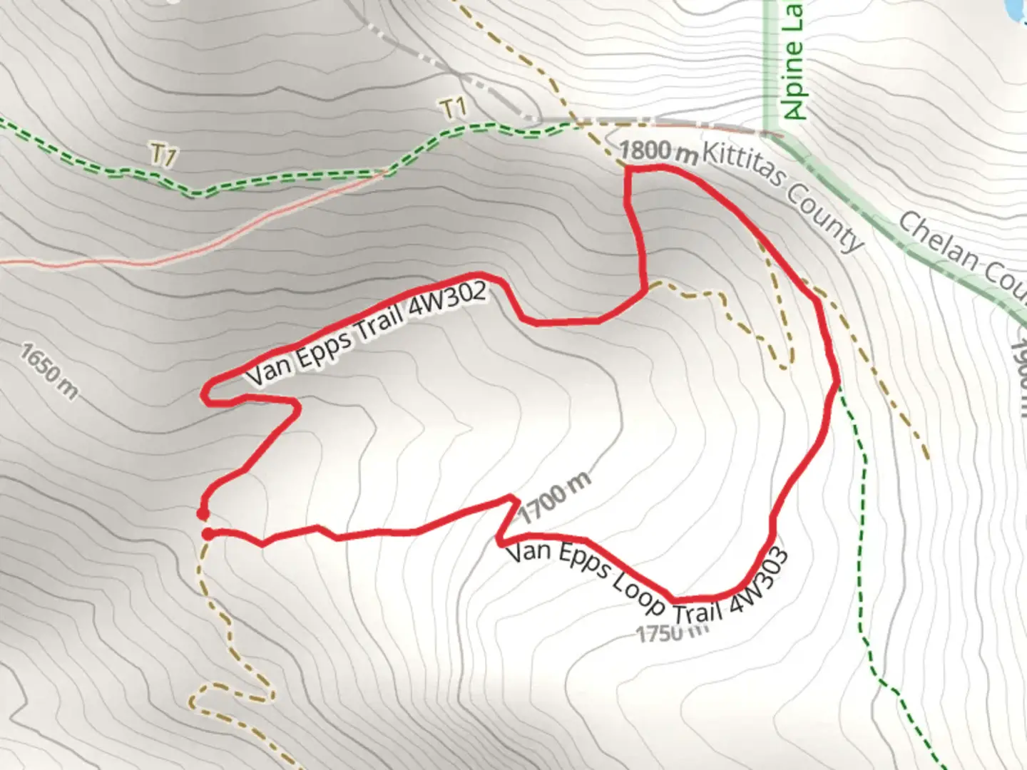 An image depicting the trail Van Epps Loop Trail and its surrounding area.