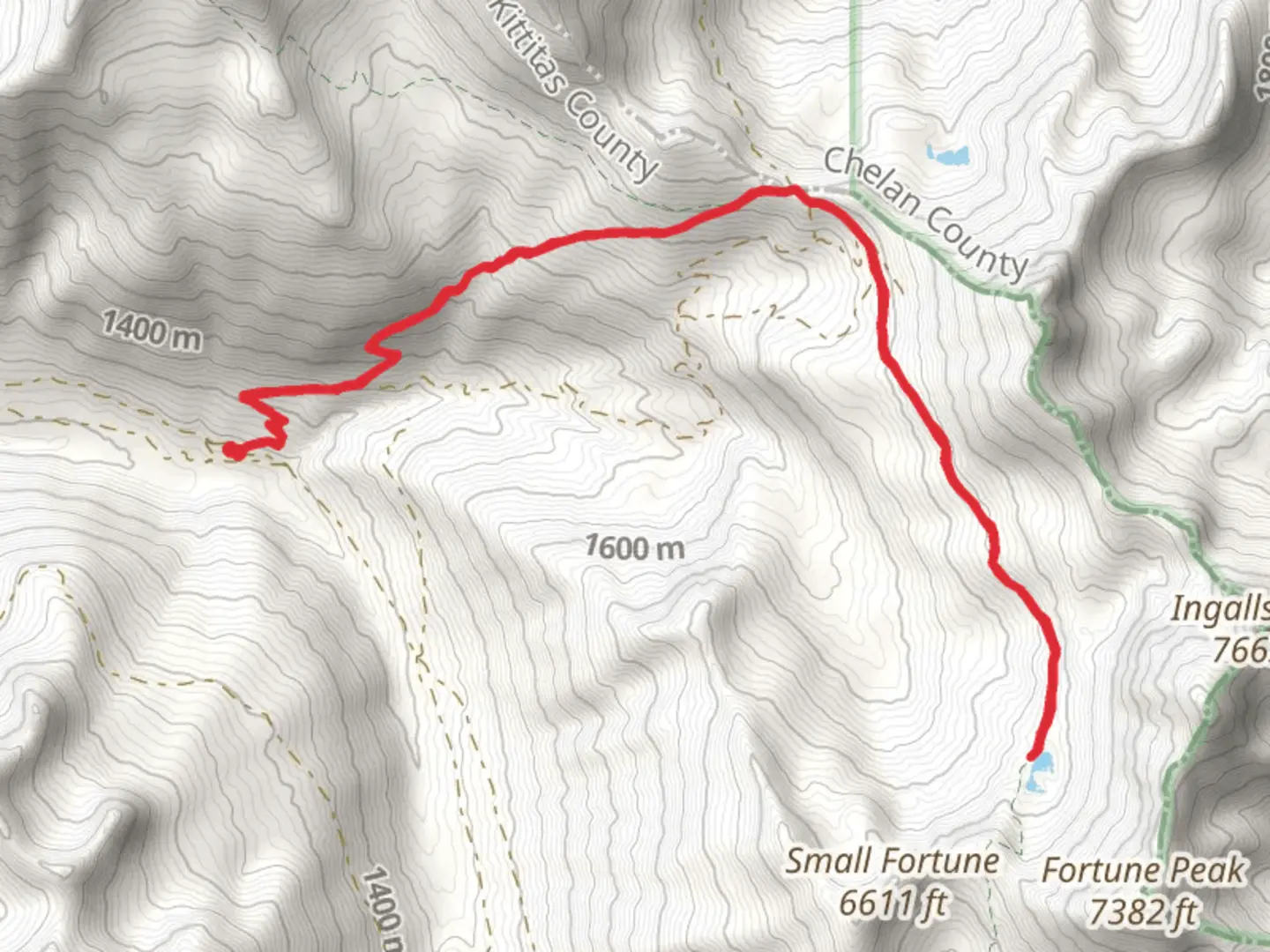 An image depicting the trail Lake Ann via Van Epps Trail and its surrounding area.