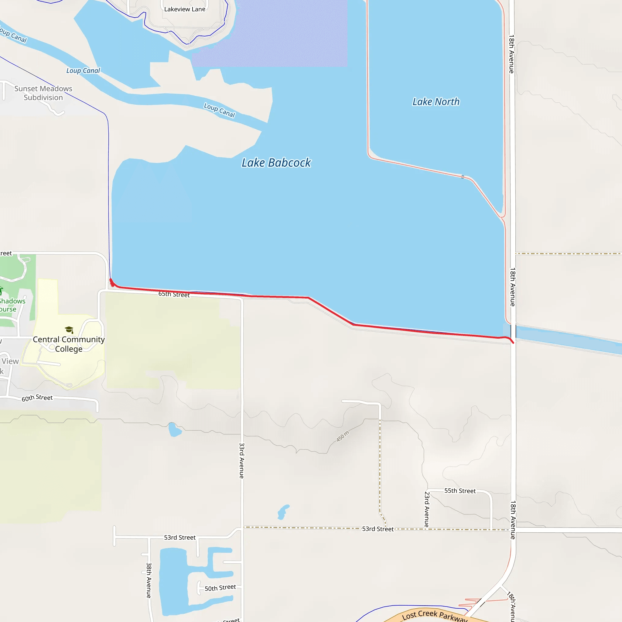 Robert White Trail mobile static map