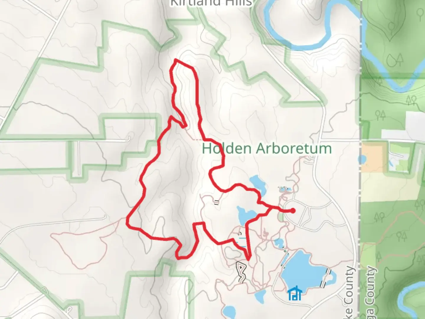 An image depicting the trail Blueberry Pond - Woodland - Old Valley - Pierson Creek Loop Trail and its surrounding area.