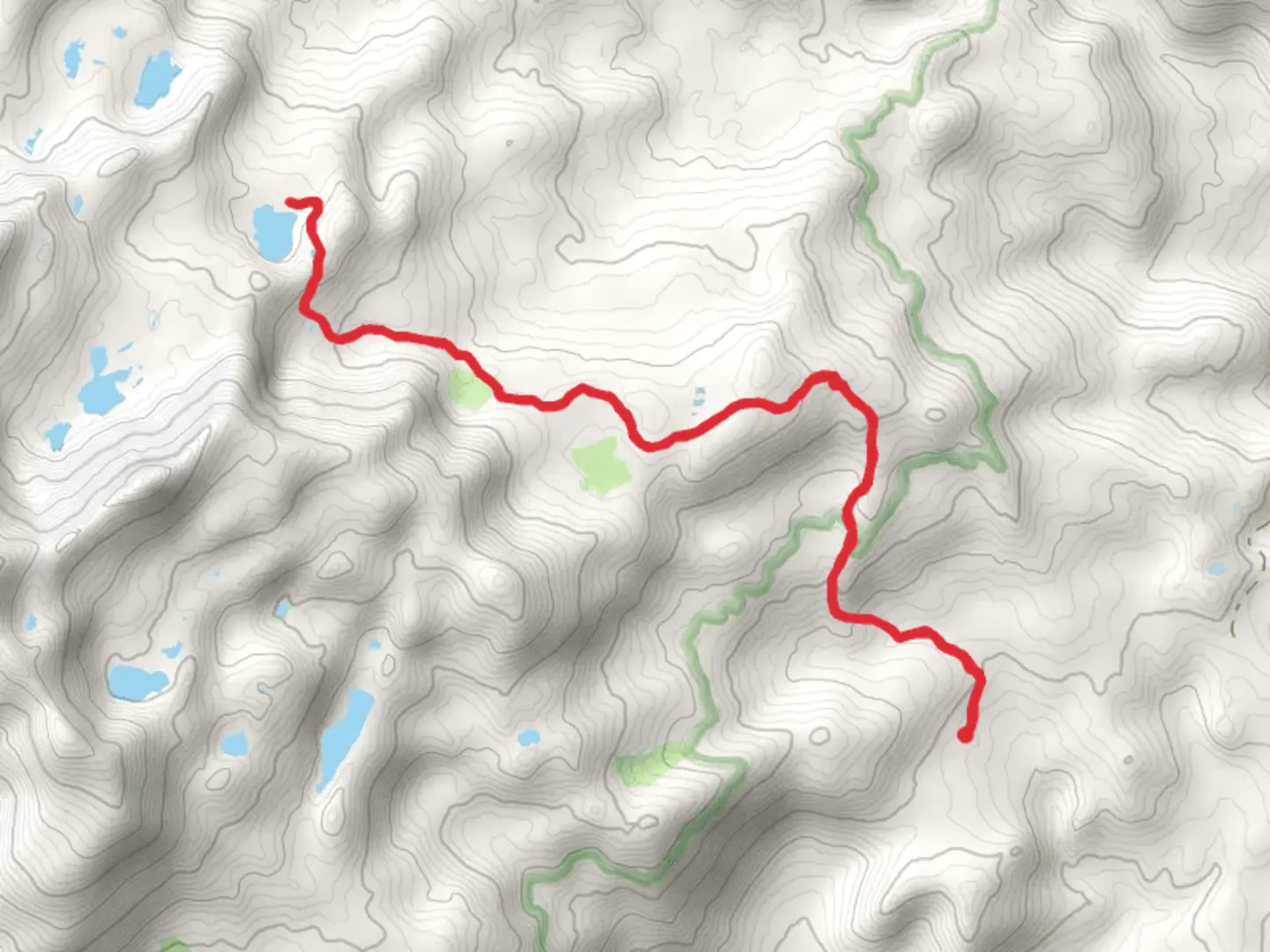 An image depicting the trail Vanderburgh Lake via Fernandez Access Trail and its surrounding area.