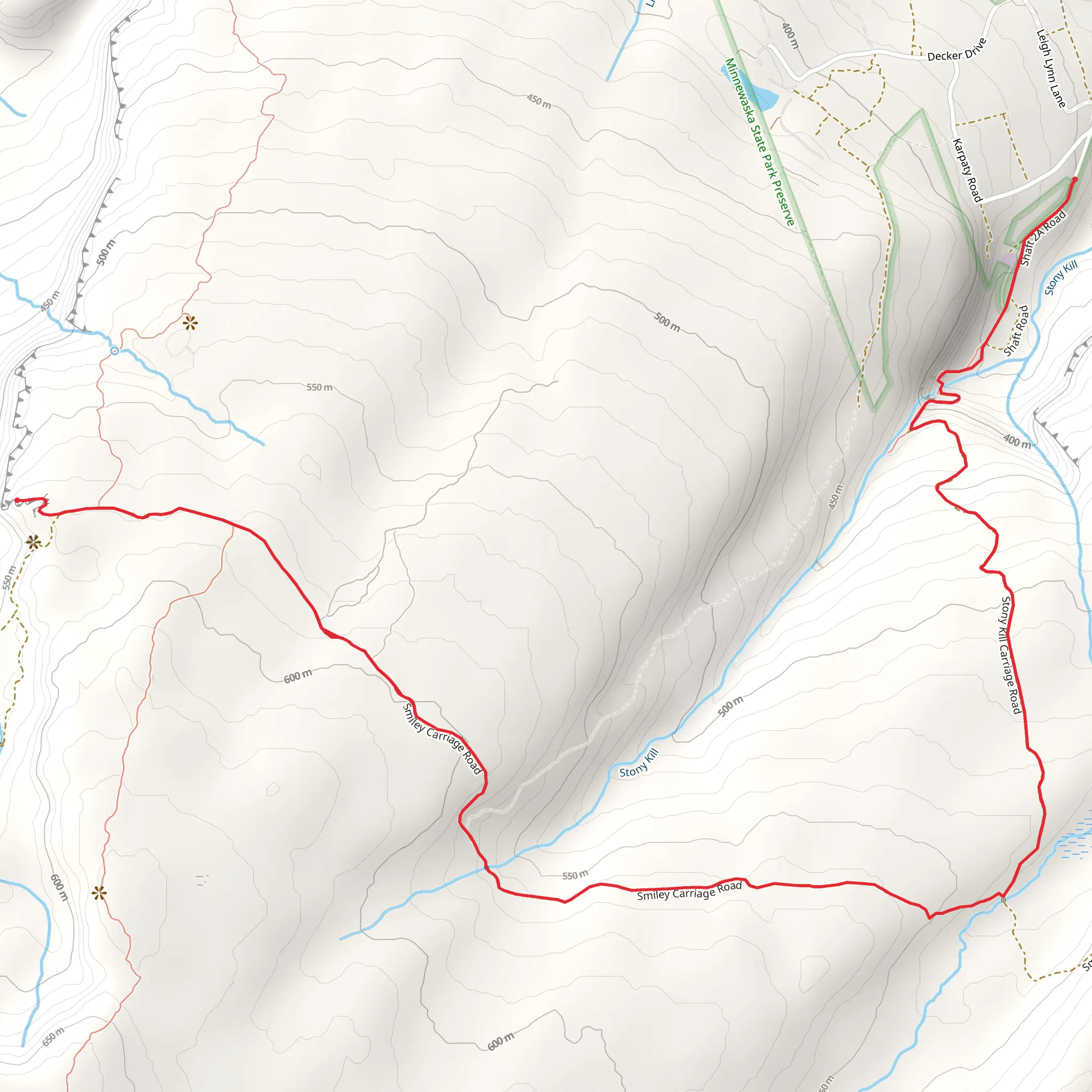 Stony Kill Falls mobile static map