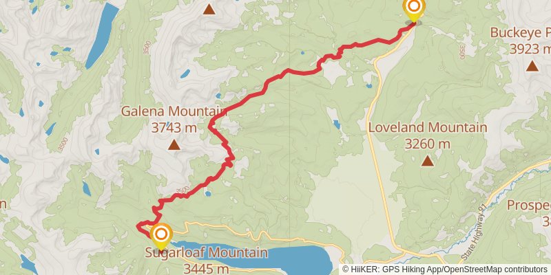 Continental Divide Trail - Colorado stage 39 Map