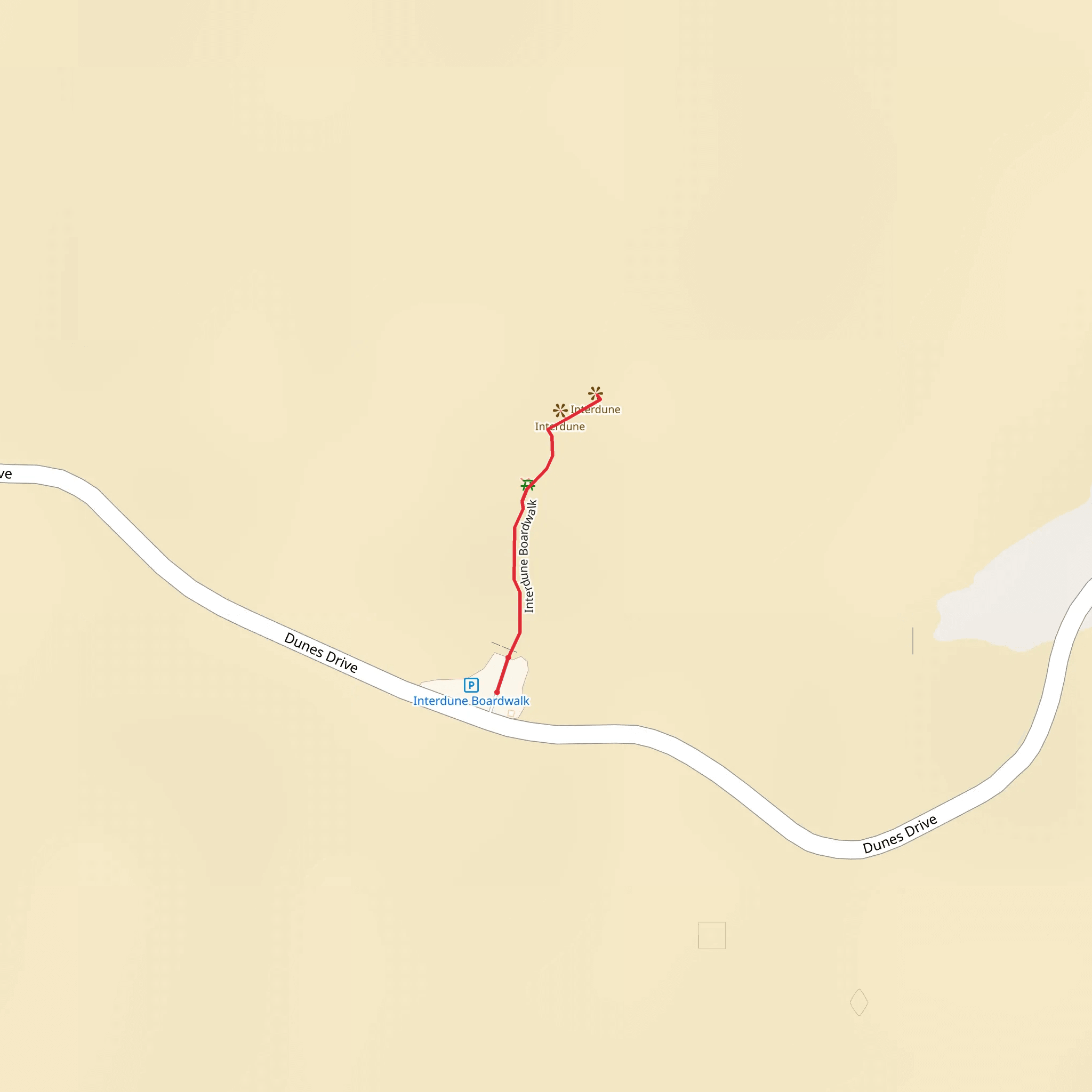 Interdune Boardwalk mobile static map