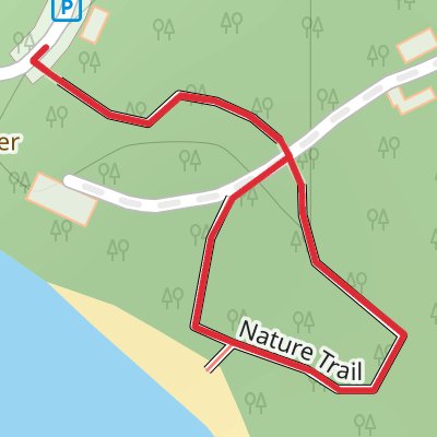 Fort Matanzas Nature Loop Trail mobile static map