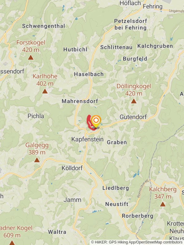 Kapfenstein Geo Loop Trail mobile static map