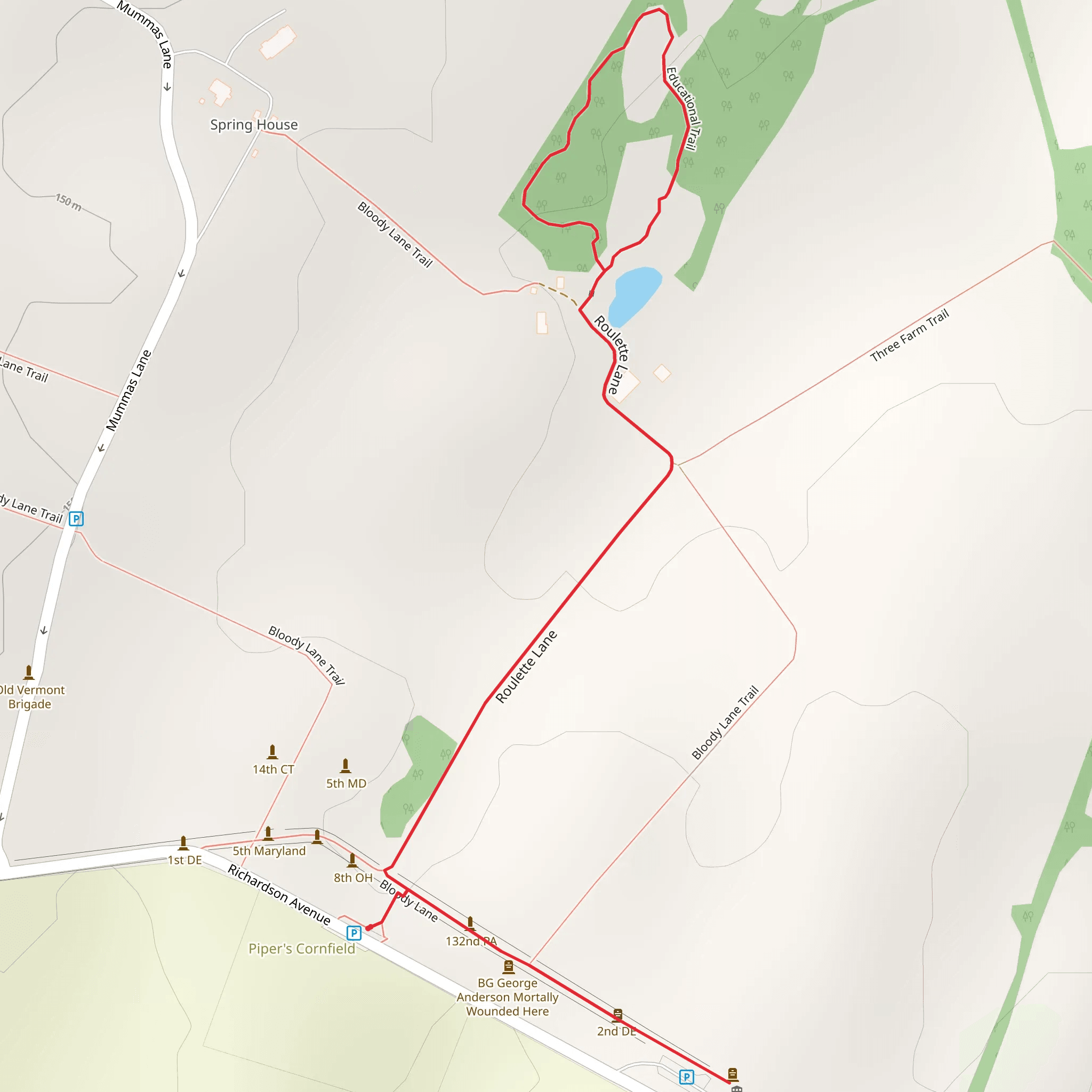 Educational Trail mobile static map