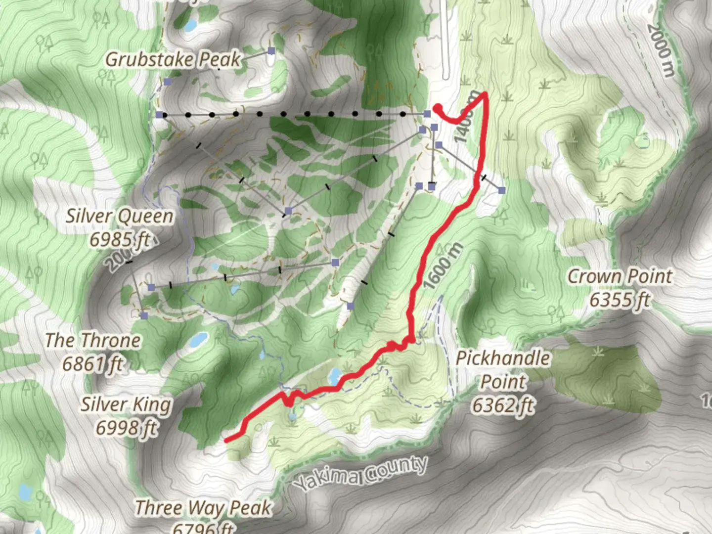 An image depicting the trail Hen Skin Lake and Silver Creek Trail and its surrounding area.