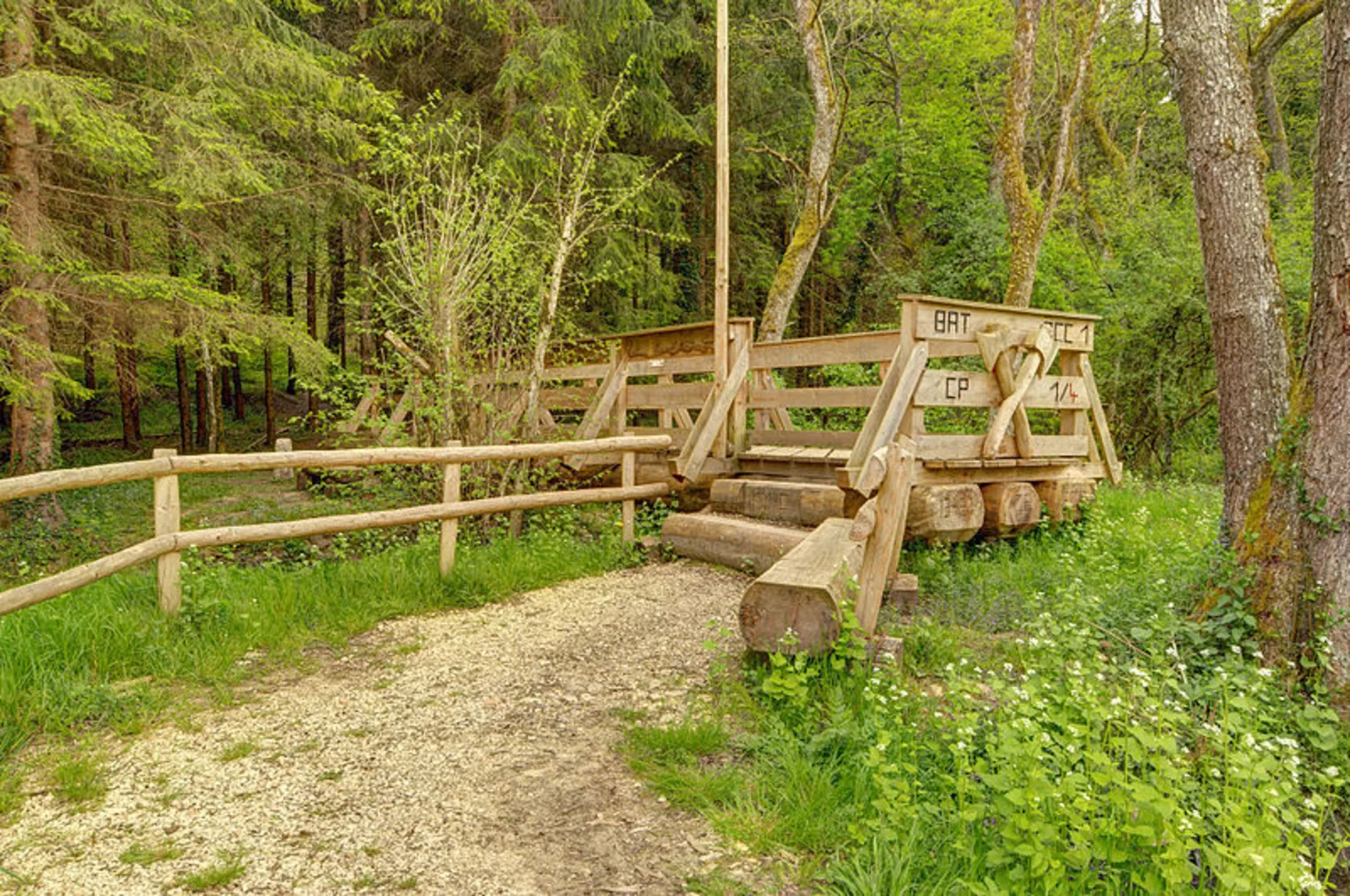 An image depicting the trail Bonfol Loop Trail and its surrounding area.