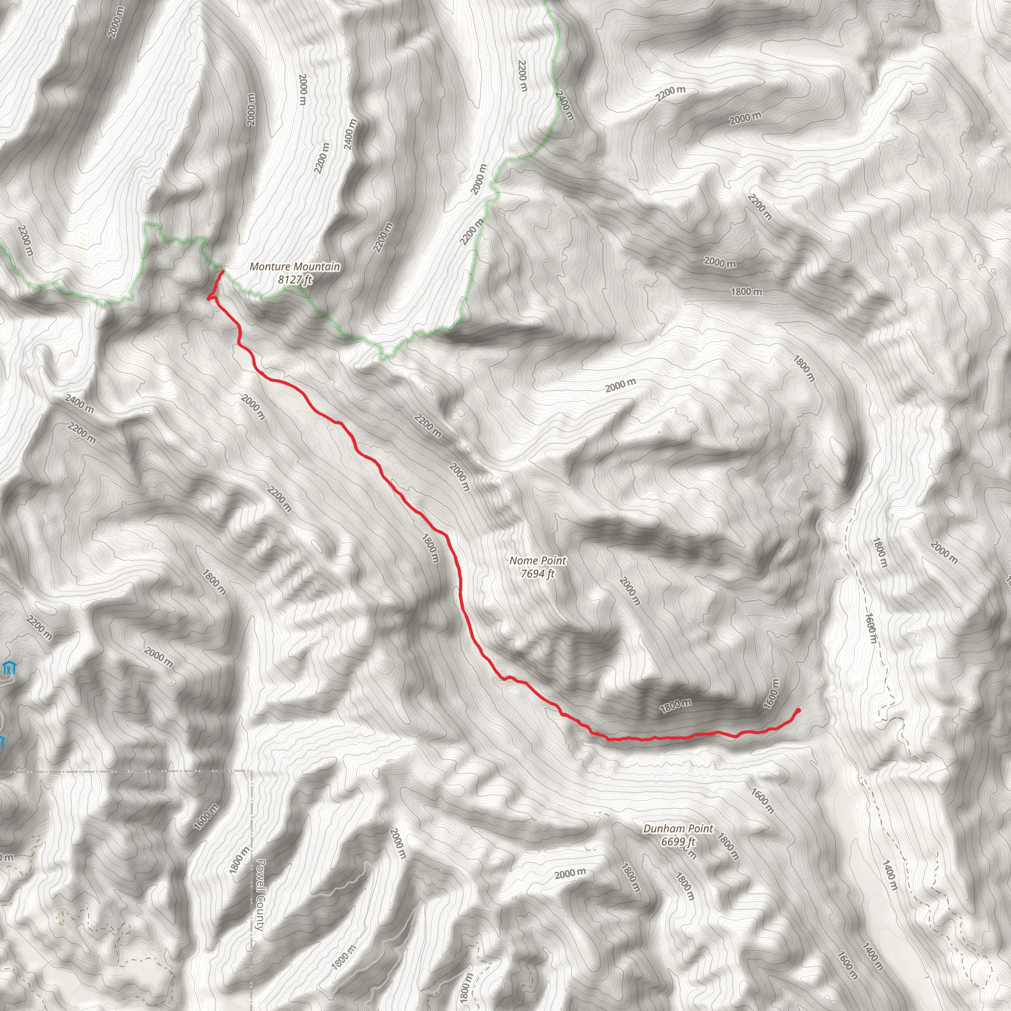 Dunham Creek Trail mobile static map