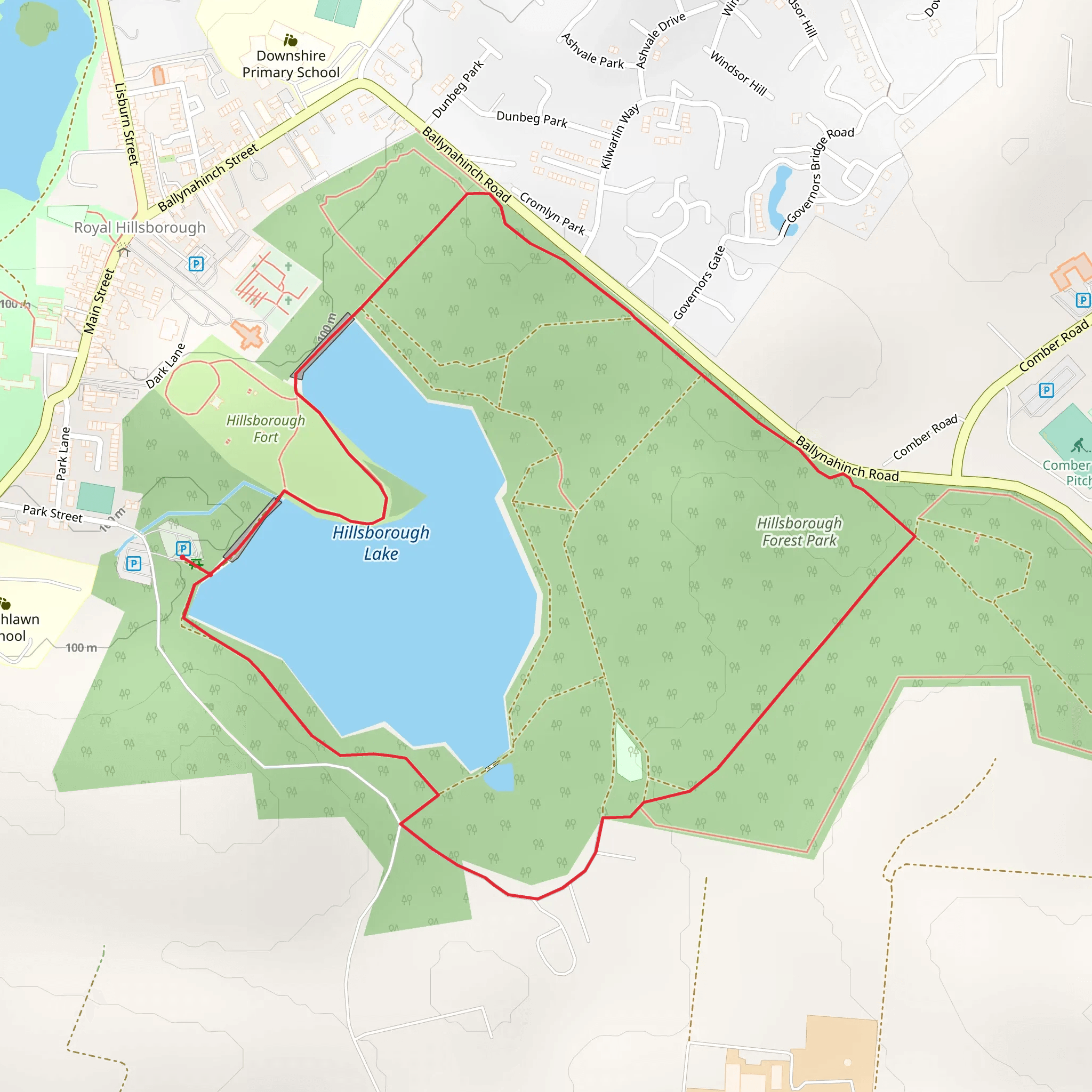 Hillsborough Forest - Fox Fort Walk mobile static map
